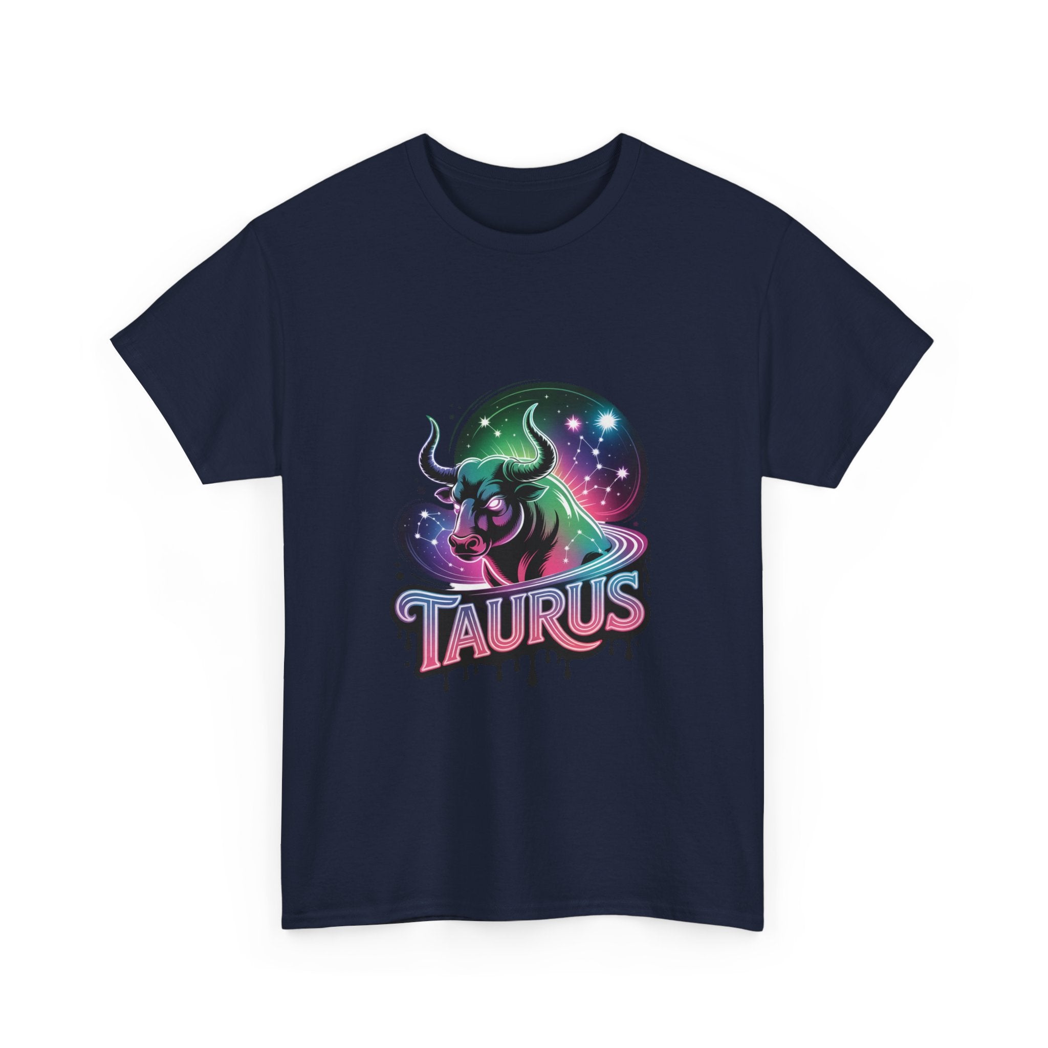 Neon Taurus Zodiac Tee