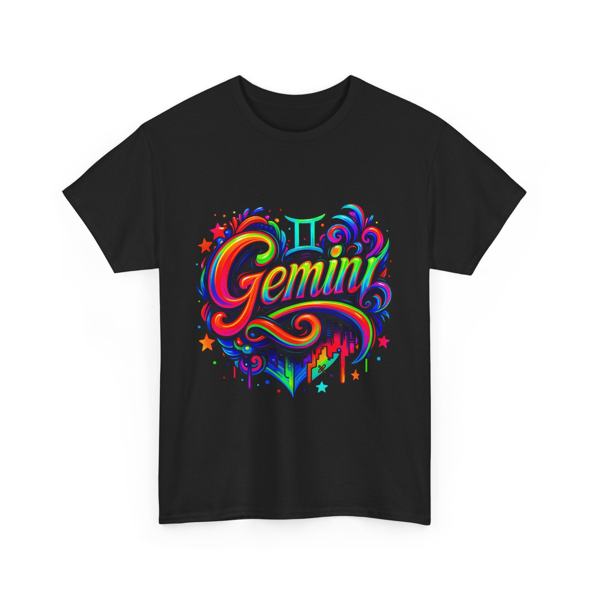 Neon Gemini Zodiac Tee