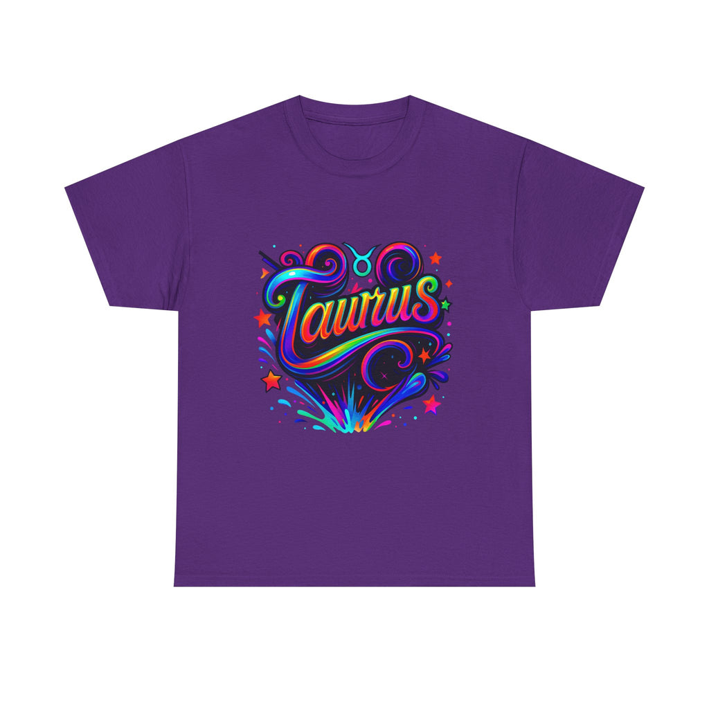 Neon Taurus Zodiac Tee