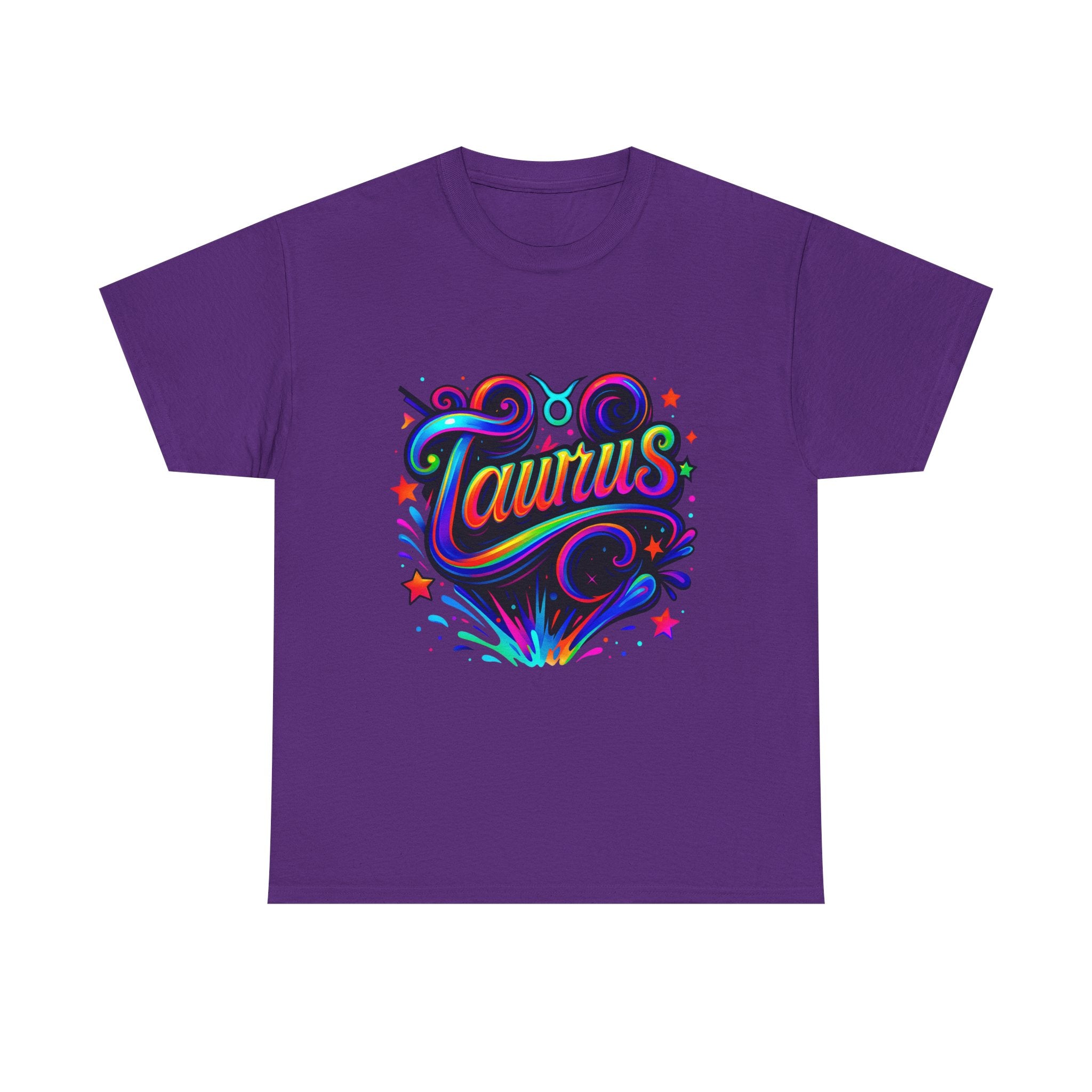 Neon Taurus Zodiac Tee