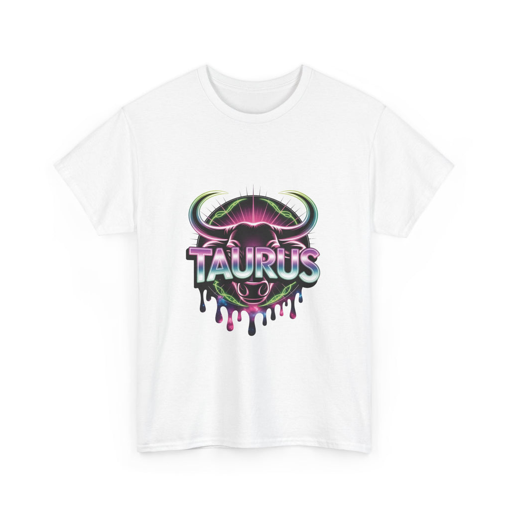 Neon Taurus Zodiac Tee