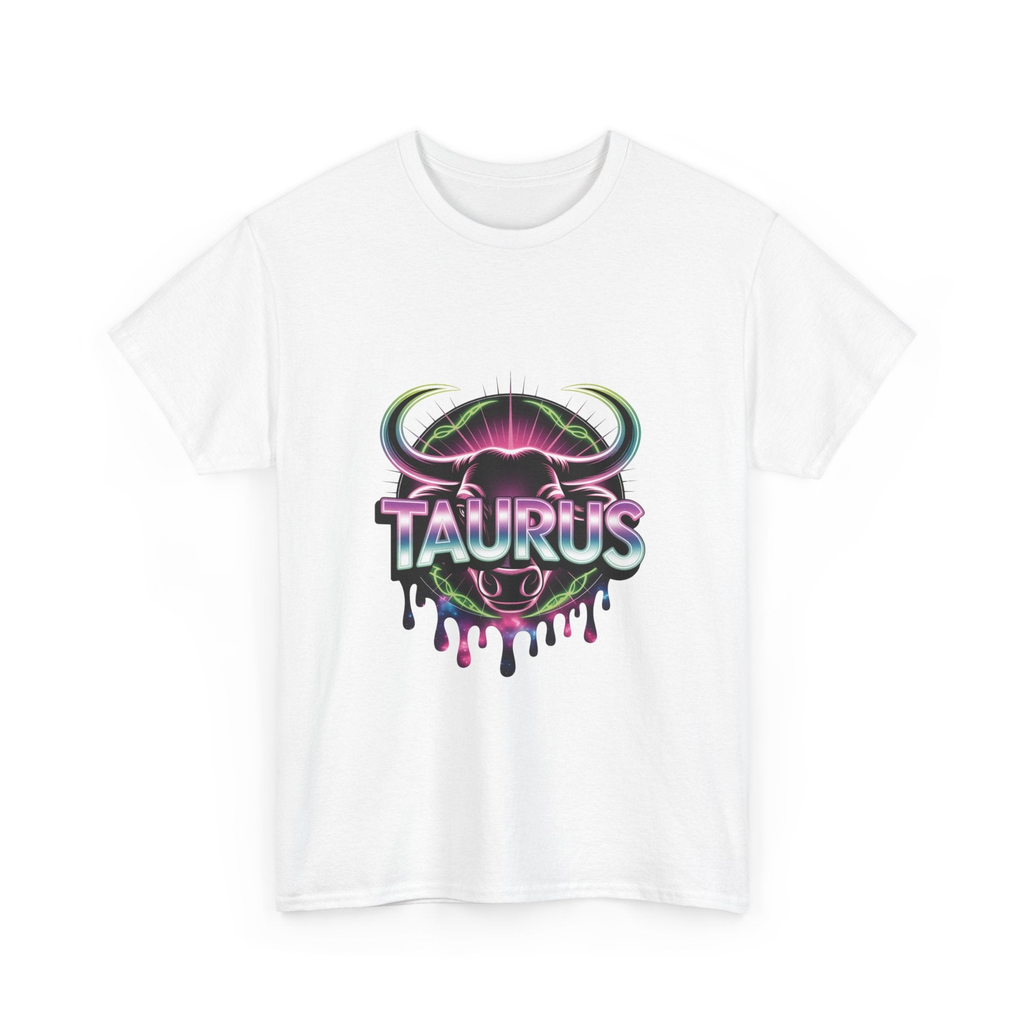 Neon Taurus Zodiac Tee
