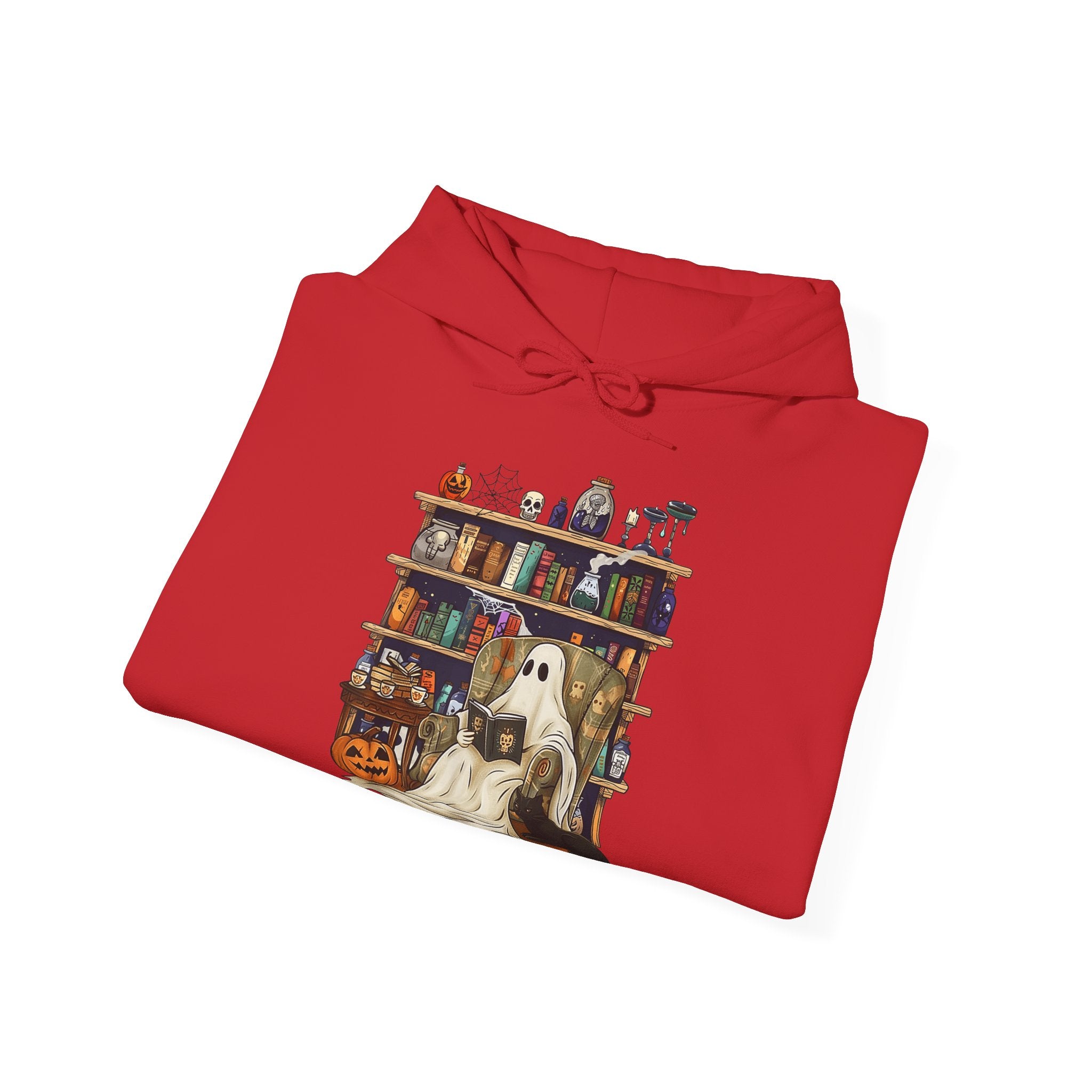 Ghost Reading Halloween Book Lover Hoodie