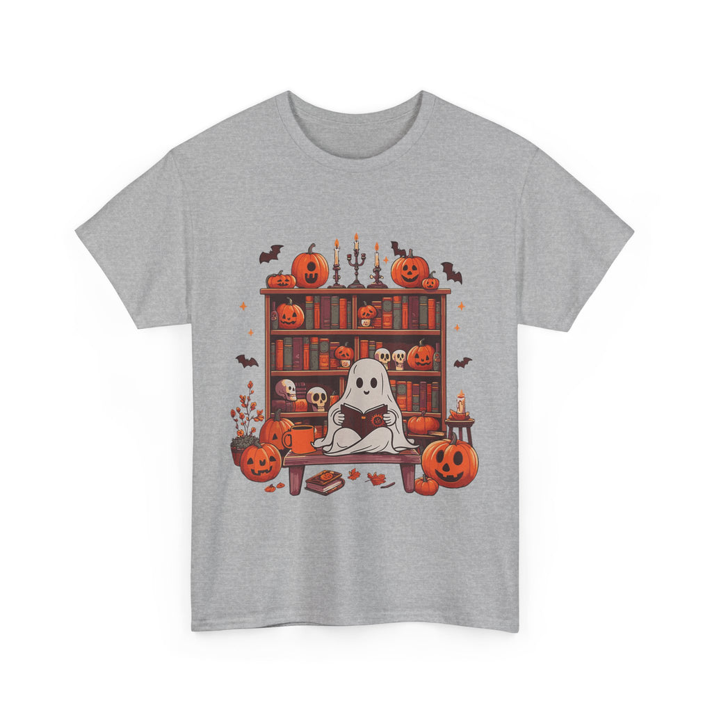 Ghost Book Reader, Reading Book lover Halloween T-Shirt