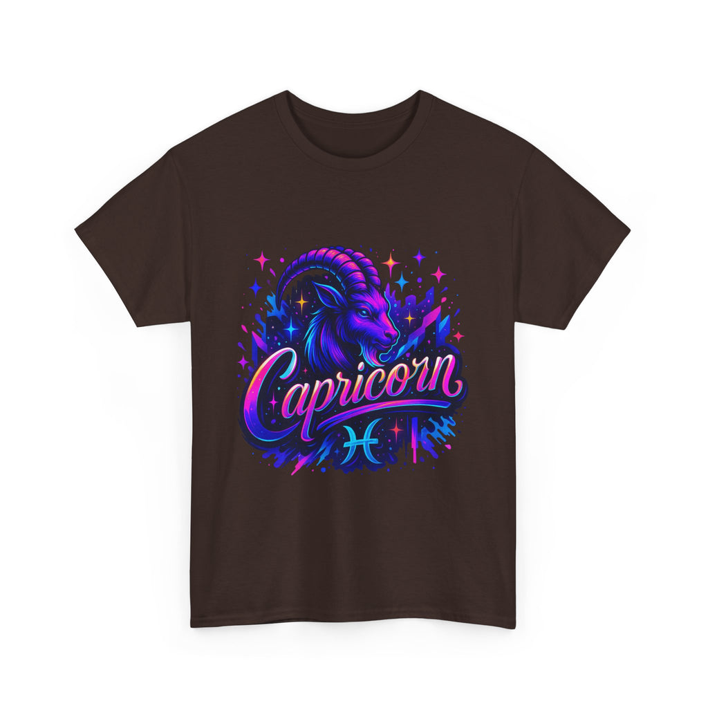 Neon Capricorn Zodiac Tee