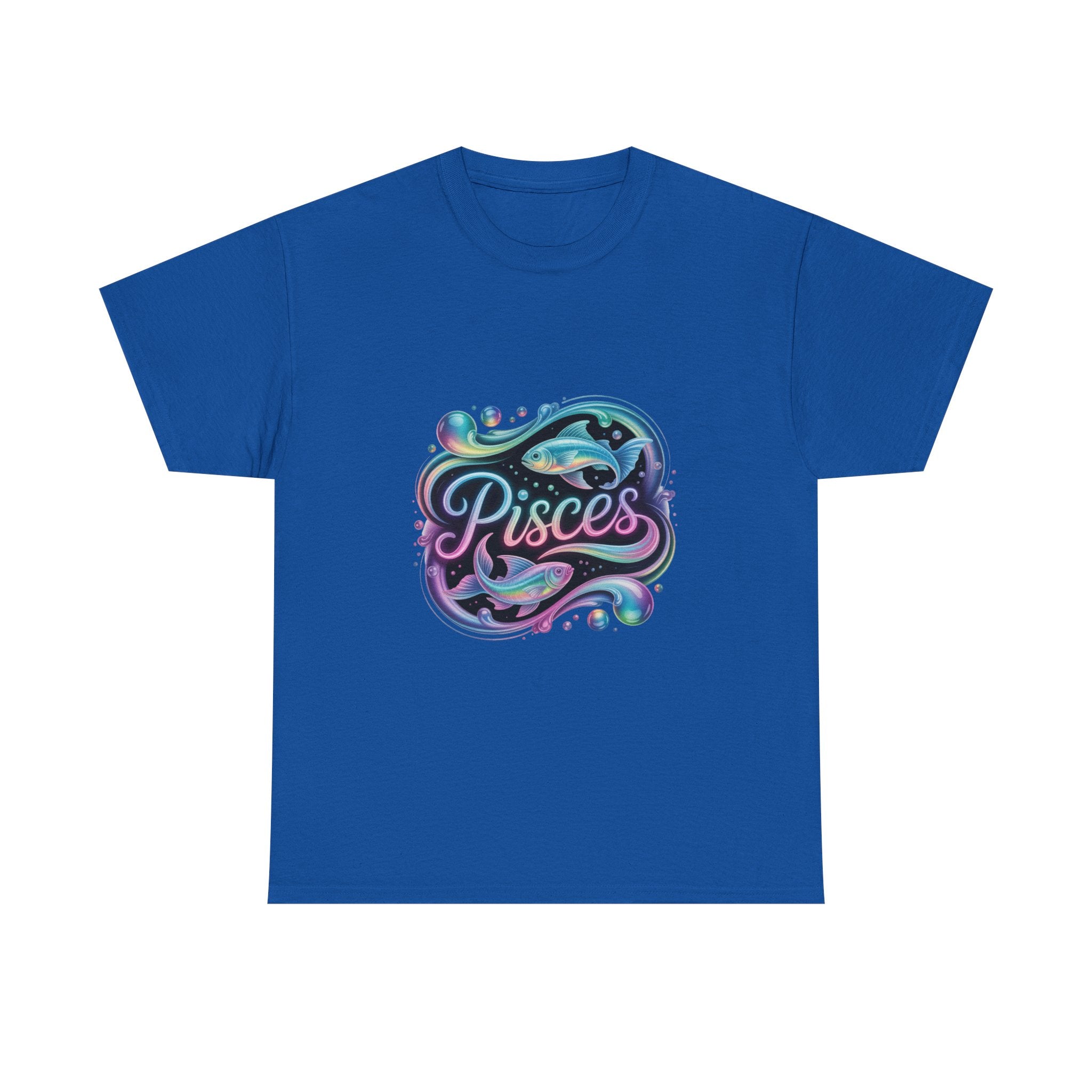 Neon Pisces Zodiac Tee