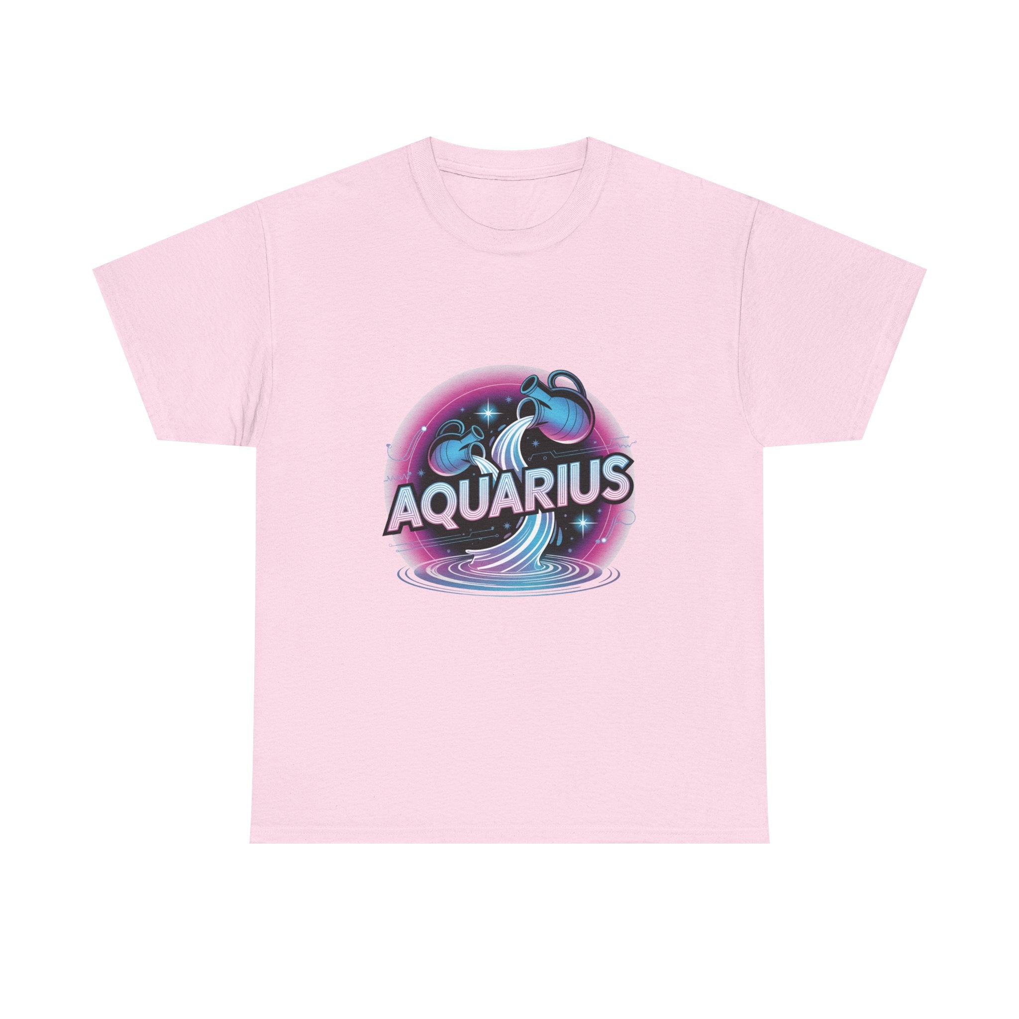 Neon Aquarius Zodiac Tee