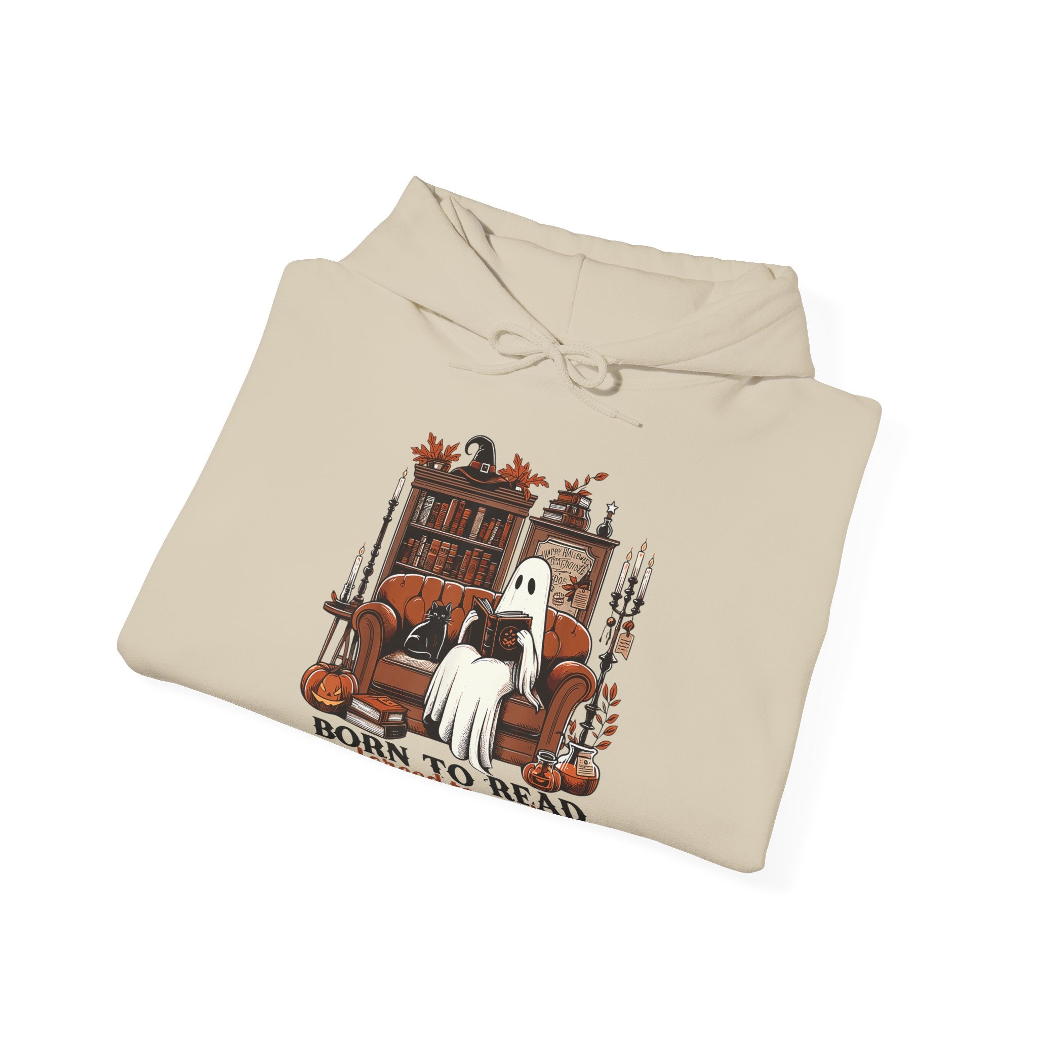 Born to Read, Forced to Work Halloween Hoodie