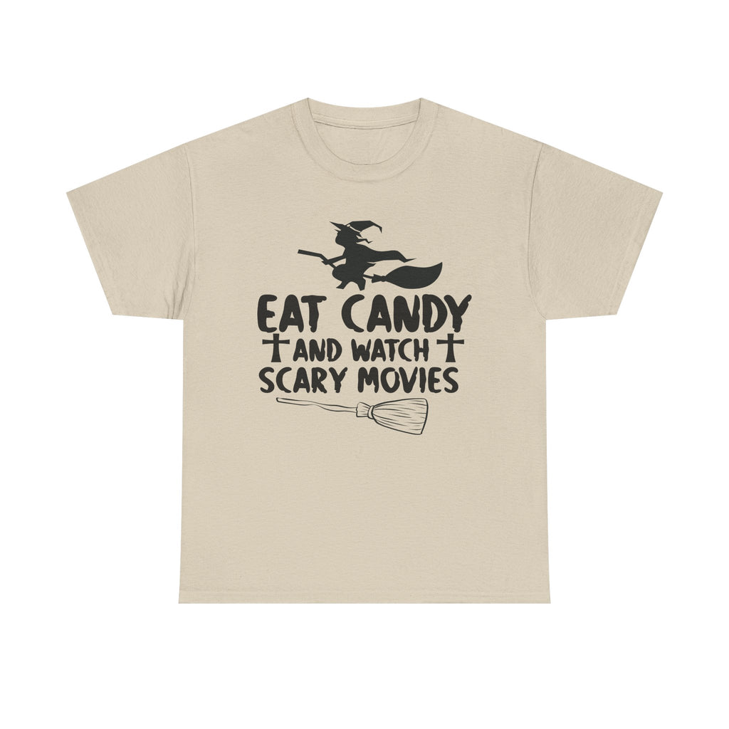 Eat Candy And Watch Scary Movies Halloween T-Shirt