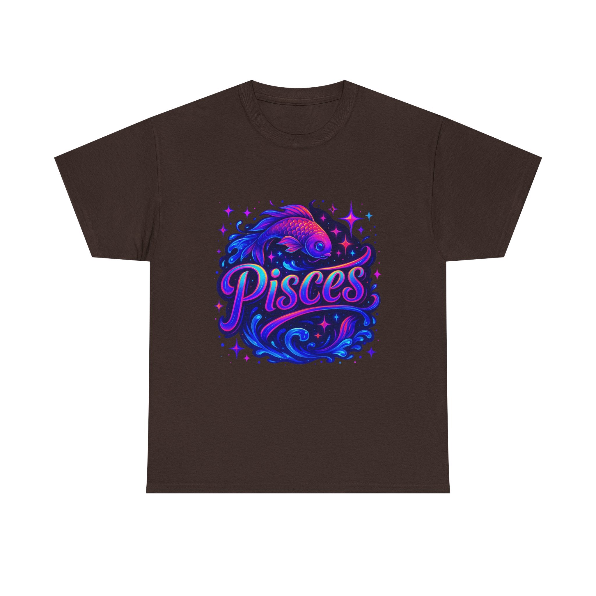 Neon Pisces Zodiac Tee