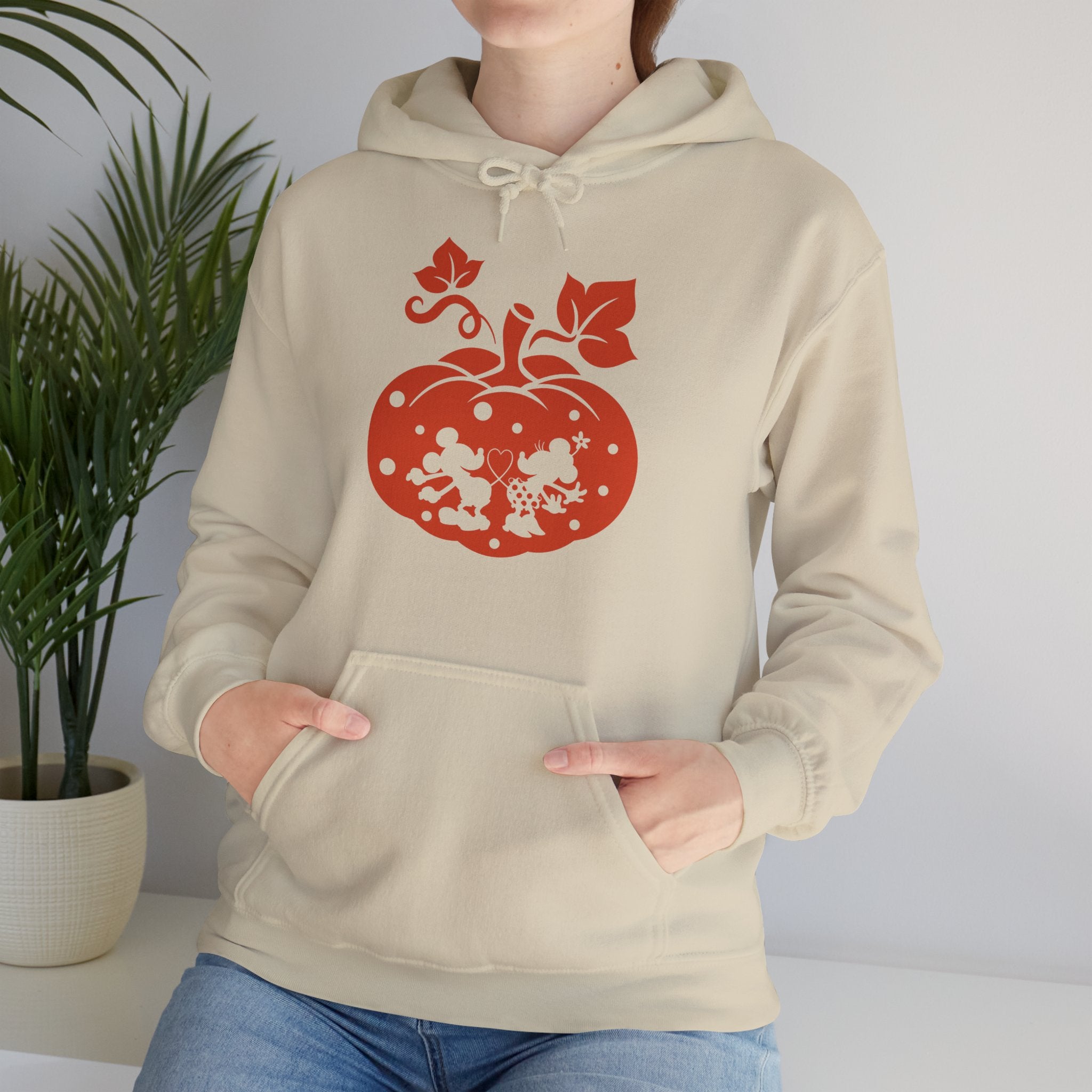 Halloween Pumpkin Carved Mickey and Minnie Hoodie