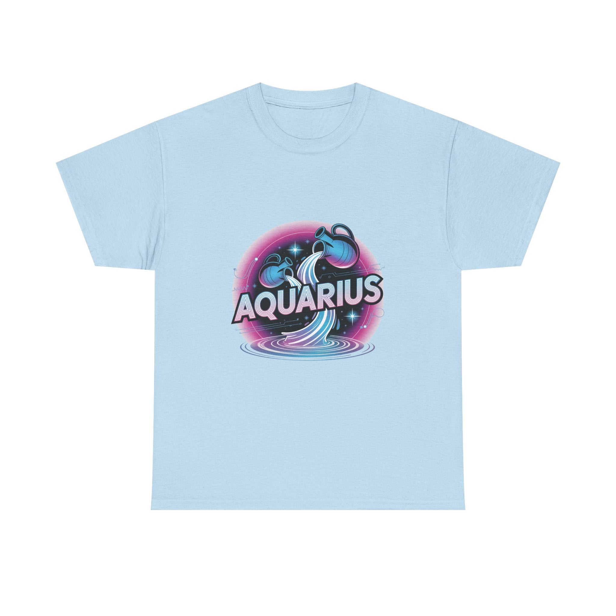 Neon Aquarius Zodiac Tee