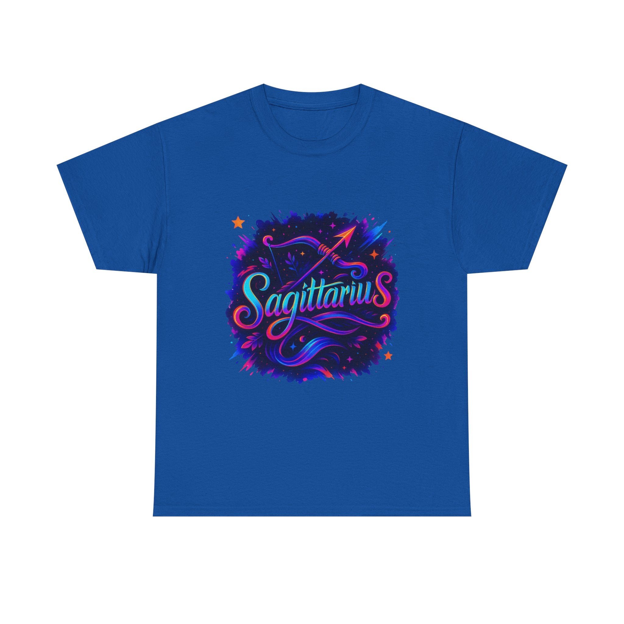 Neon Sagittarius Zodiac Tee
