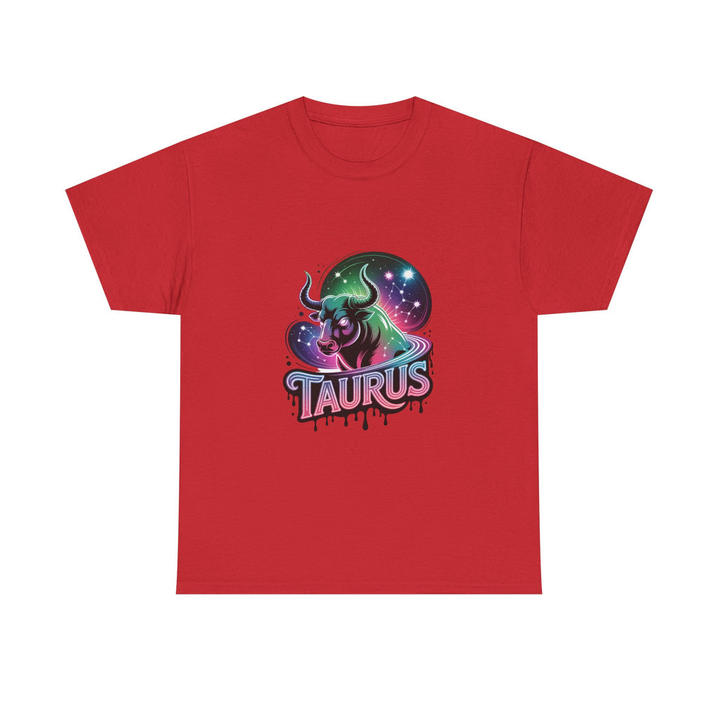 Neon Taurus Zodiac Tee