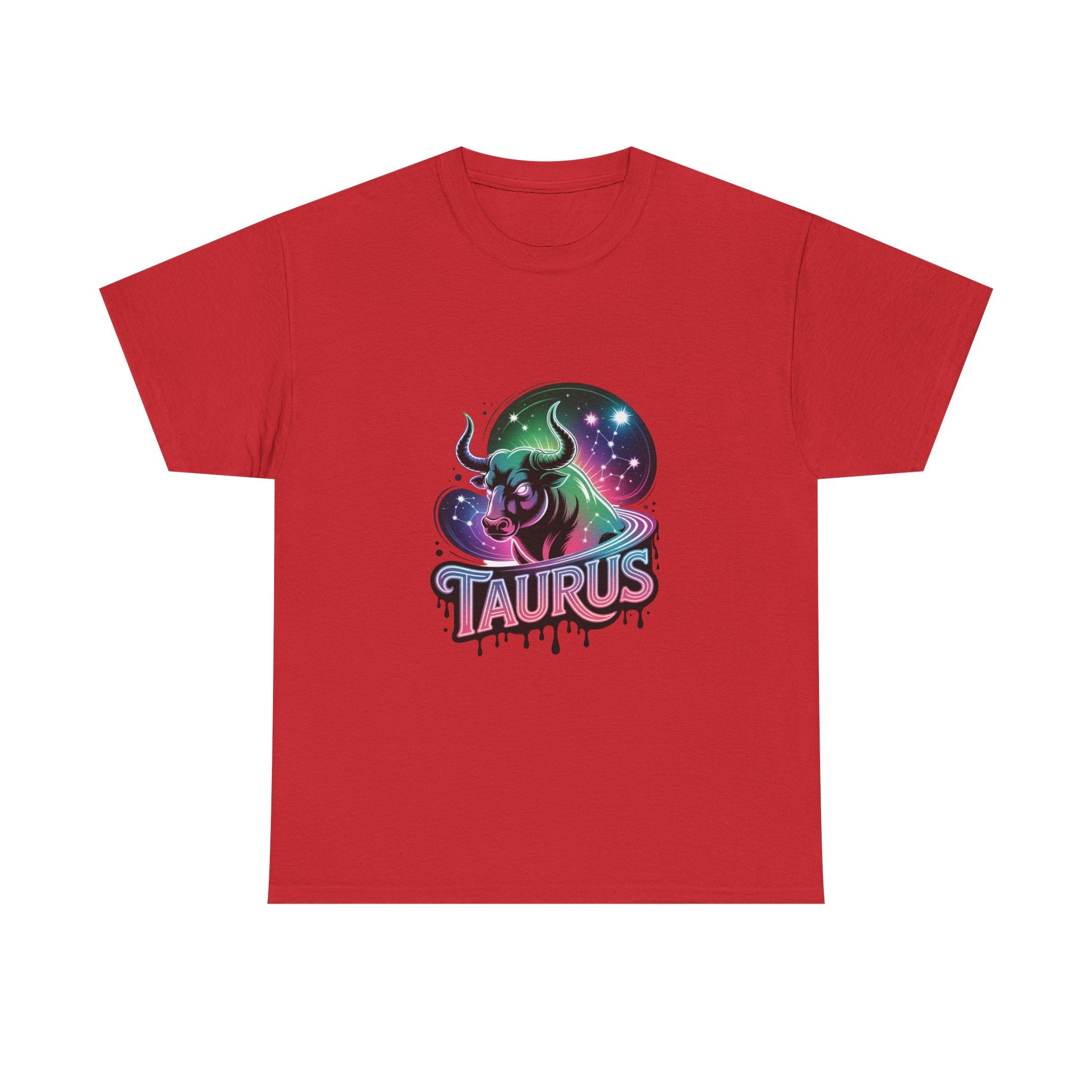 Neon Taurus Zodiac Tee