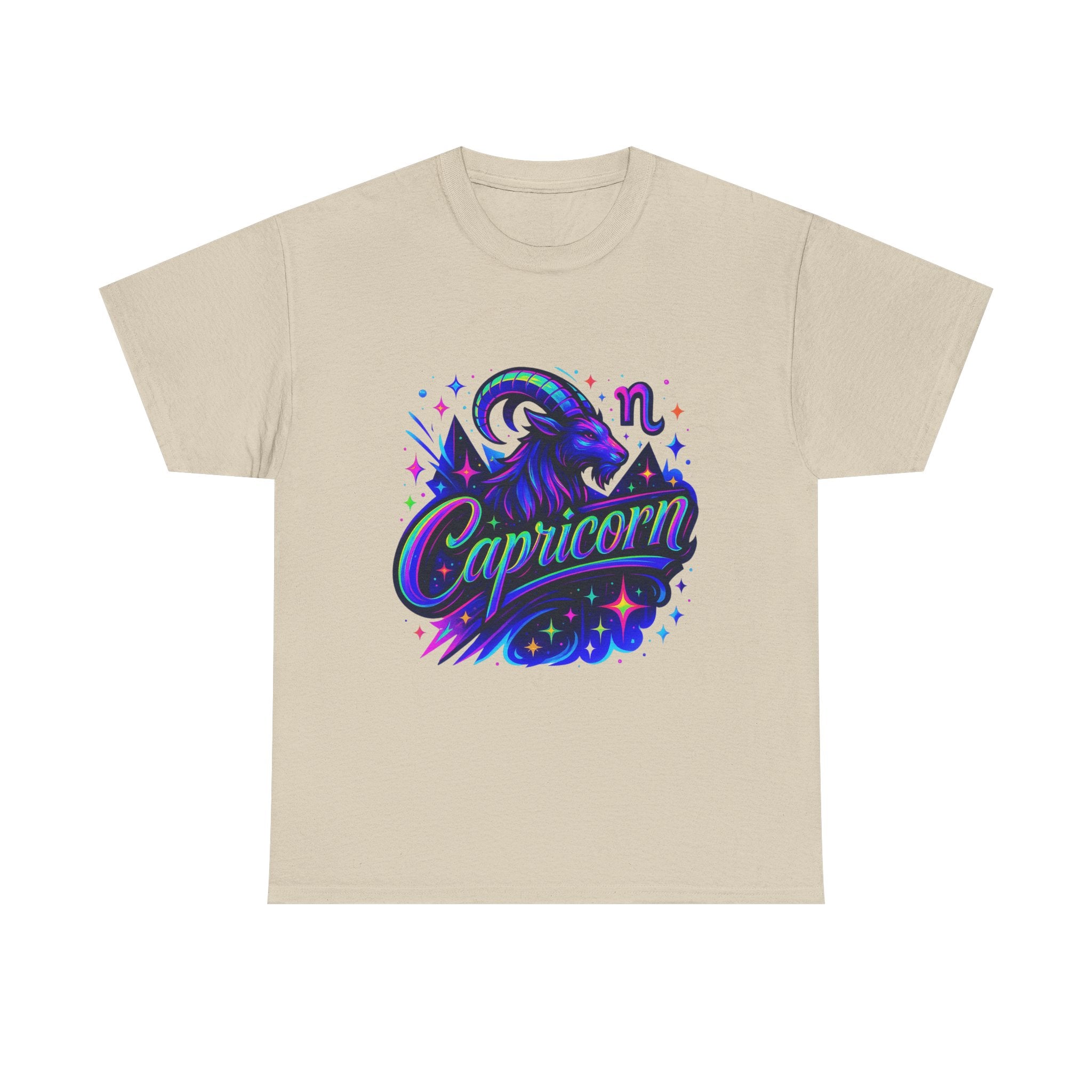 Neon Capricorn Zodiac Tee