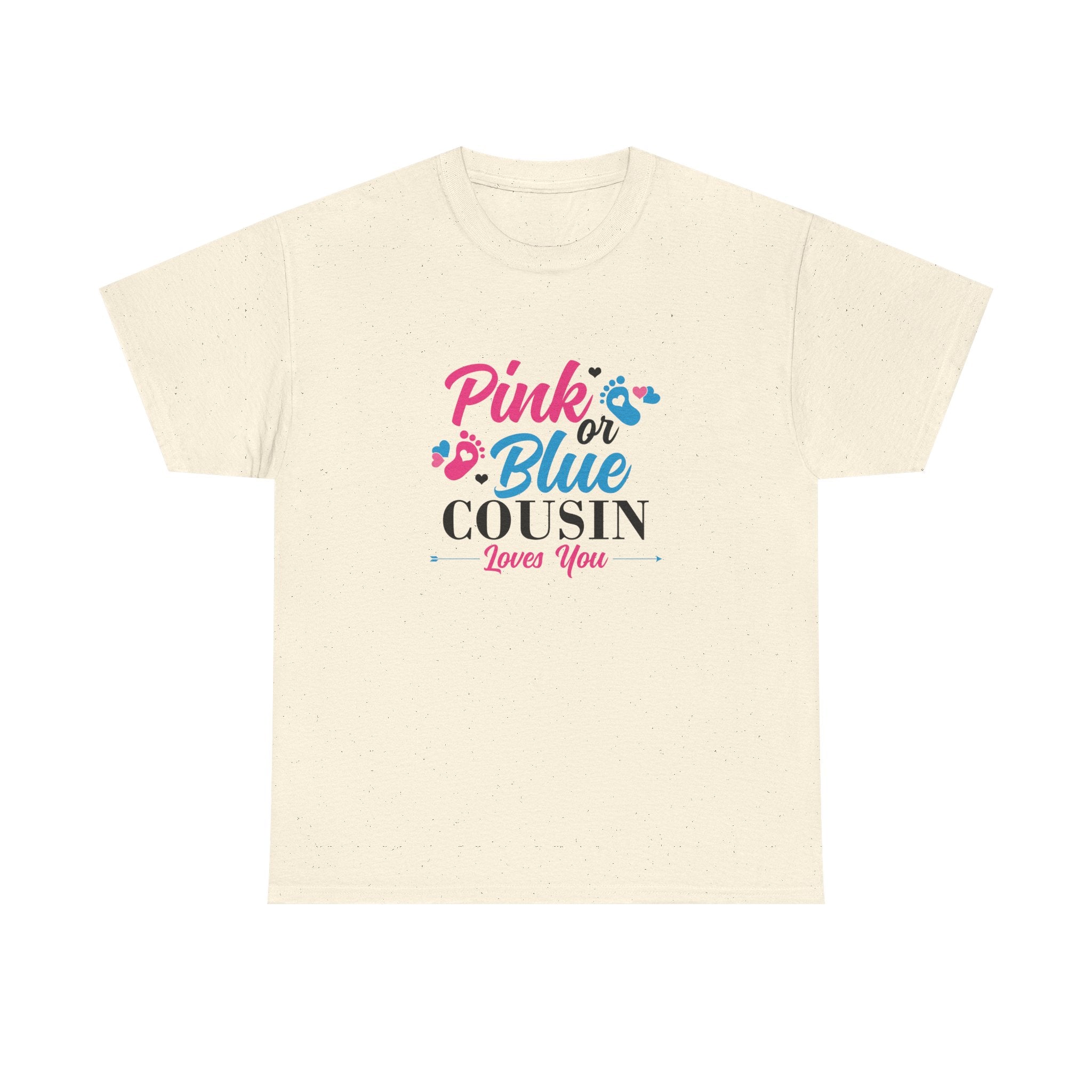 Cousin Loves You Graphic Tee, Pink Blue Unisex Shirt, Family Reunion Gift, Matching Tee for Cousins, Sibling Love Shirt, Comfortable Cotton