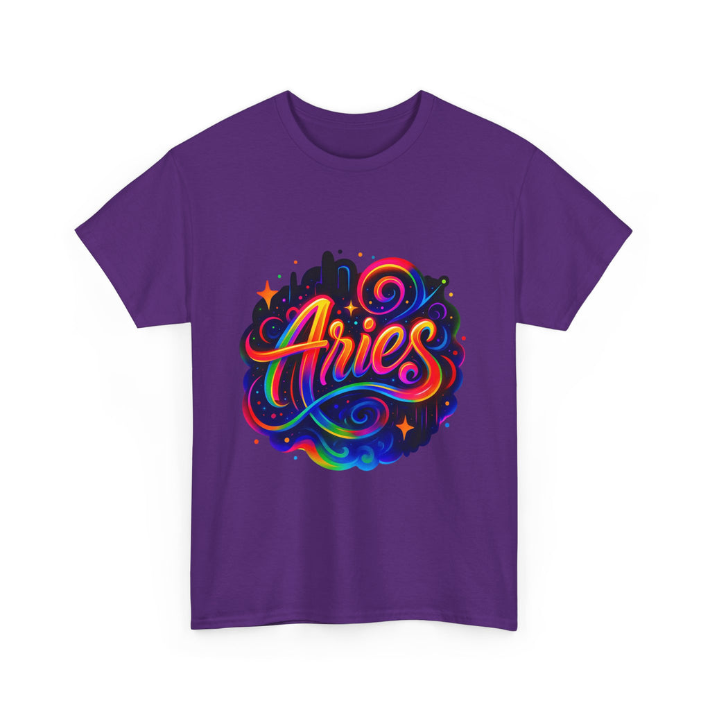 Neon Aries Zodiac Tee