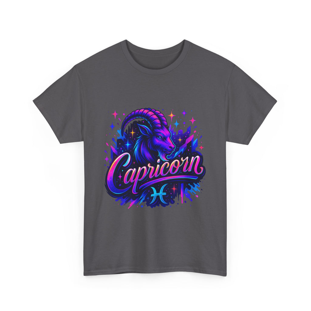 Neon Capricorn Zodiac Tee