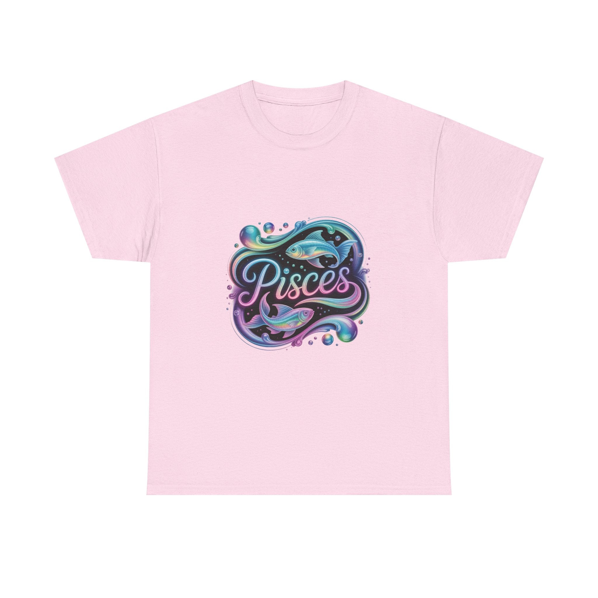 Neon Pisces Zodiac Tee