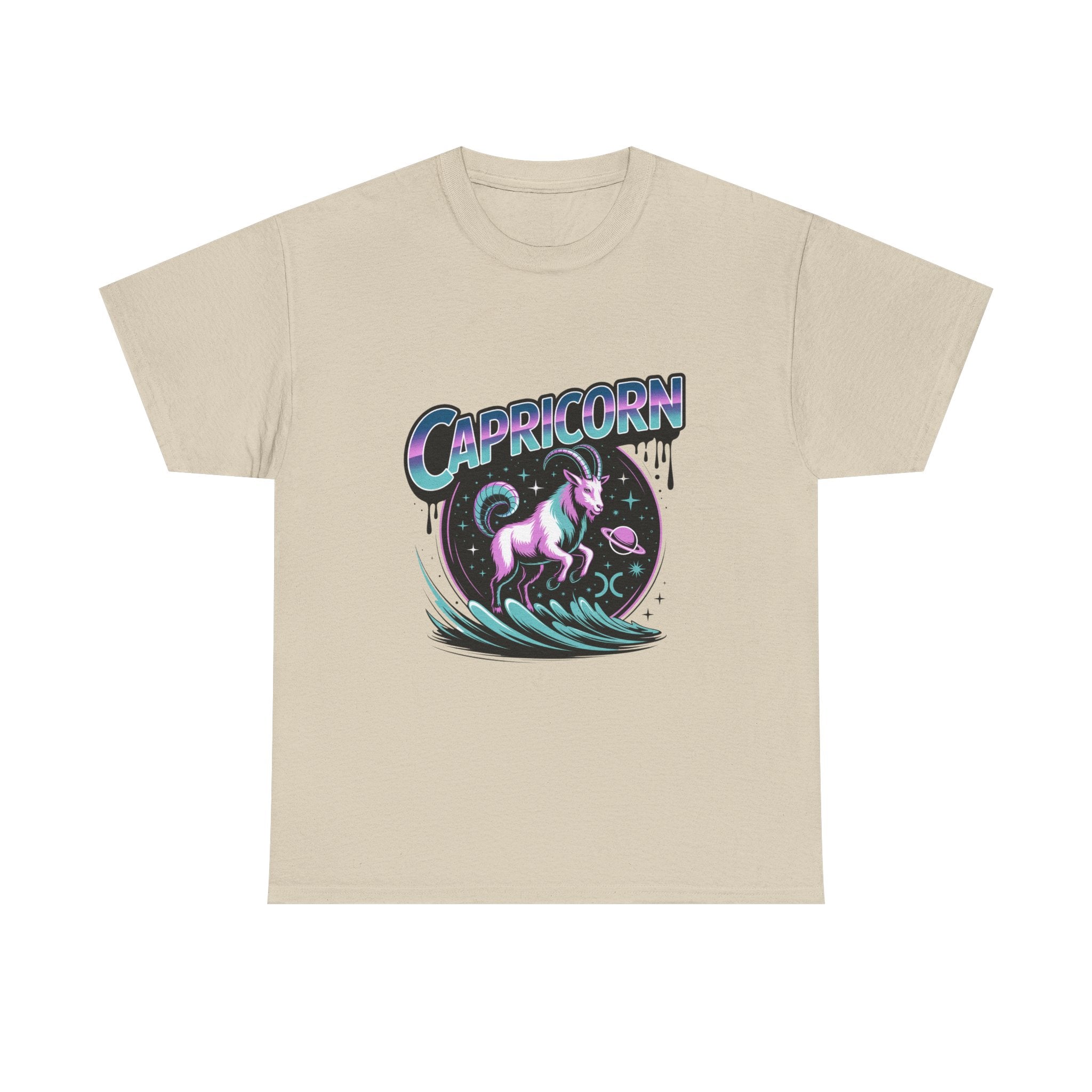 Neon Capricorn Zodiac Tee