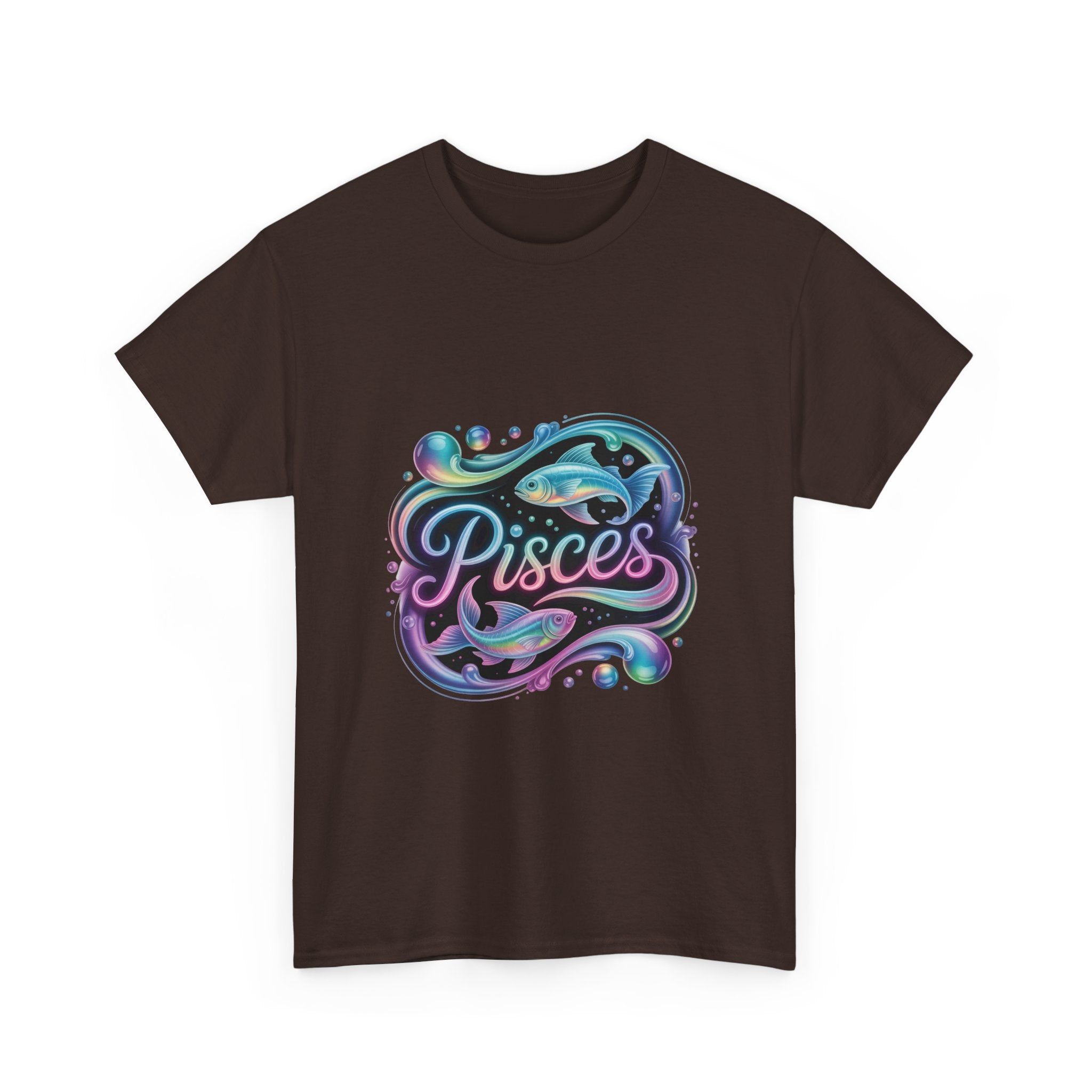 Neon Pisces Zodiac Tee