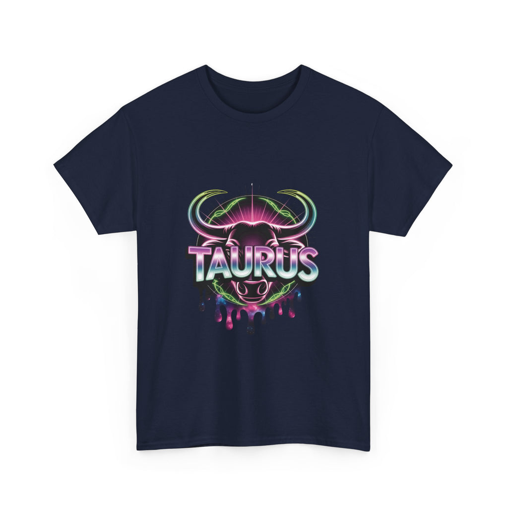 Neon Taurus Zodiac Tee
