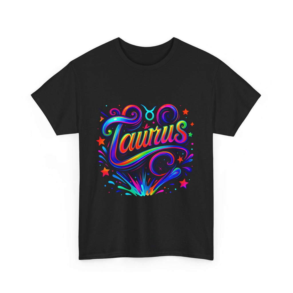 Neon Taurus Zodiac Tee
