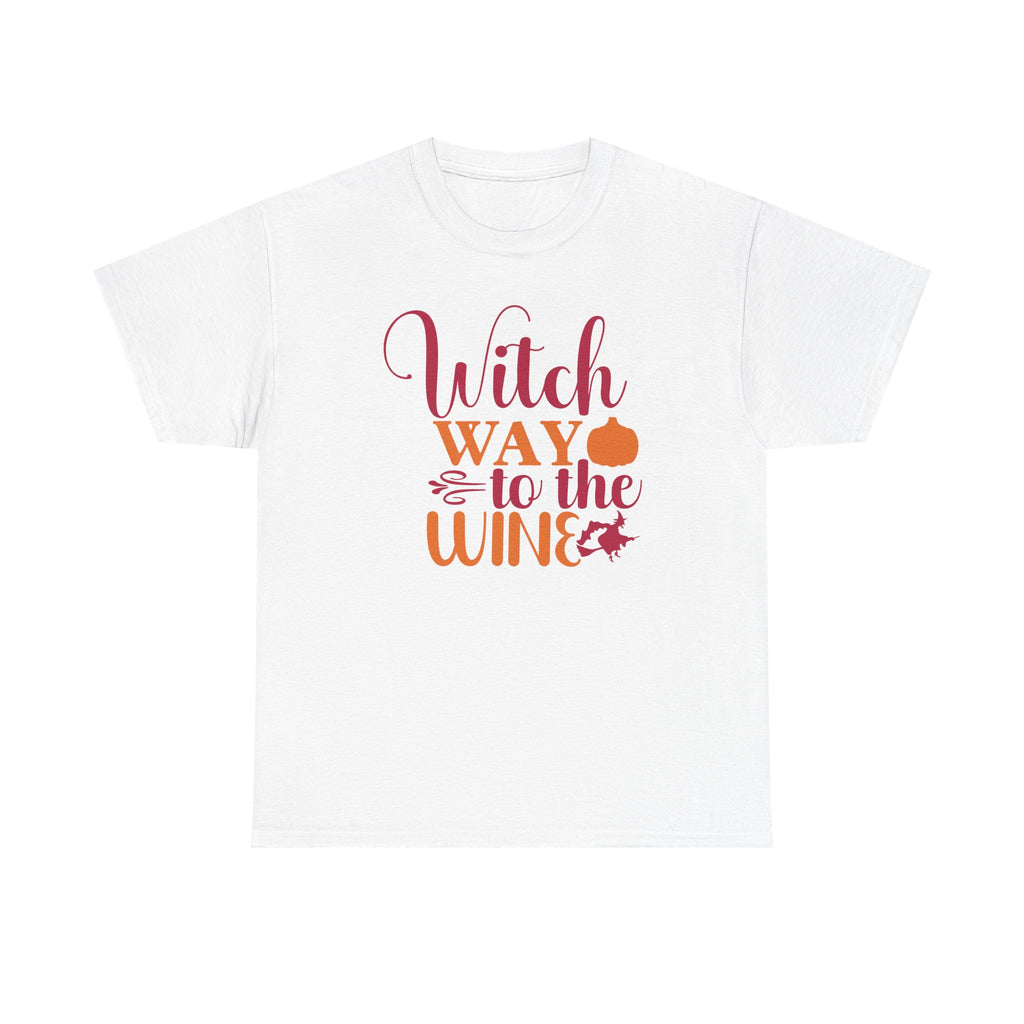 Witch Way To The Wine Halloween Tee