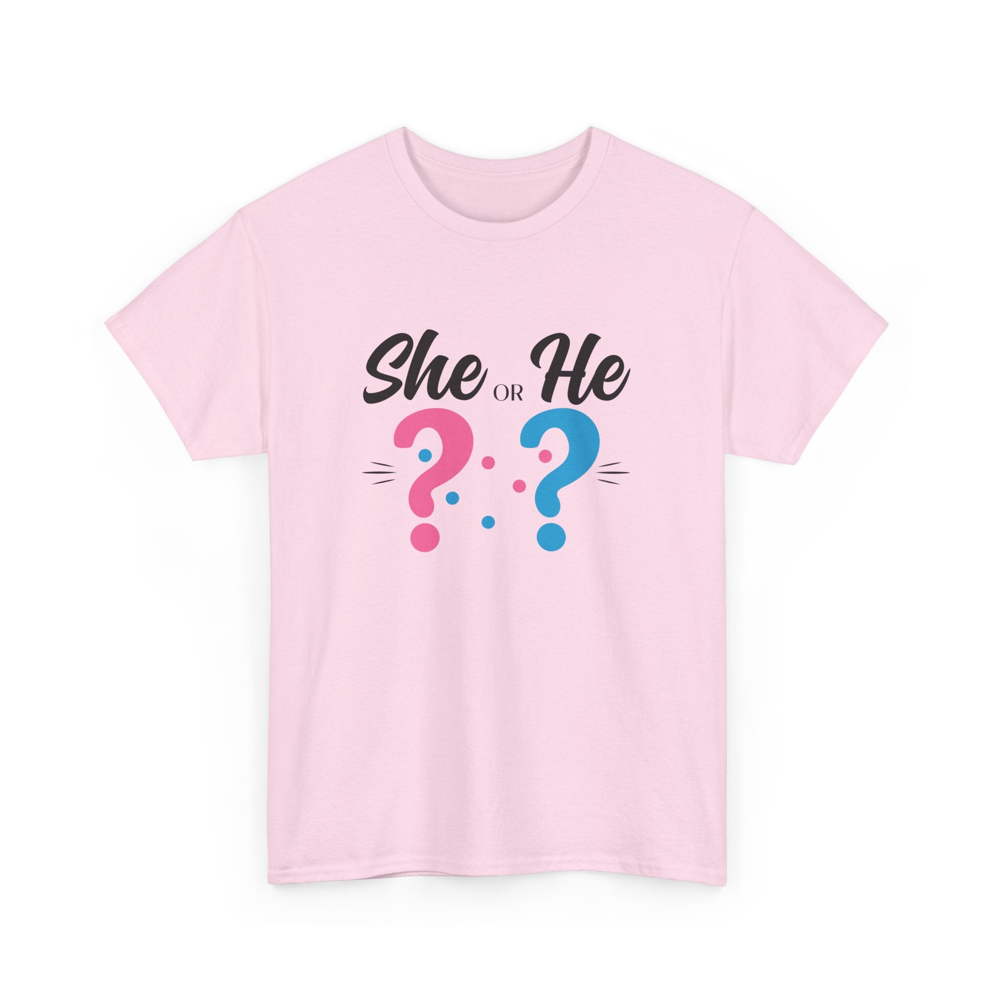 She Or He Gender Reveal Tee