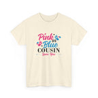 Cousin Loves You Graphic Tee, Pink Blue Unisex Shirt, Family Reunion Gift, Matching Tee for Cousins, Sibling Love Shirt, Comfortable Cotton