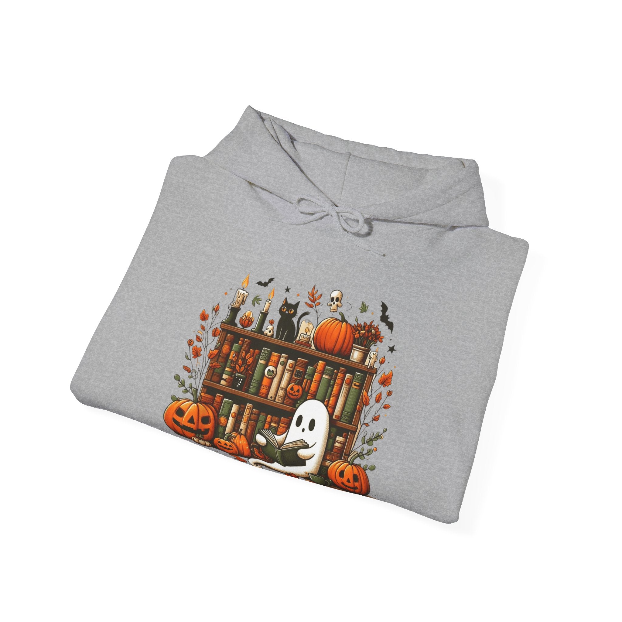Reading Ghost Library Halloween Librarian Hoodie
