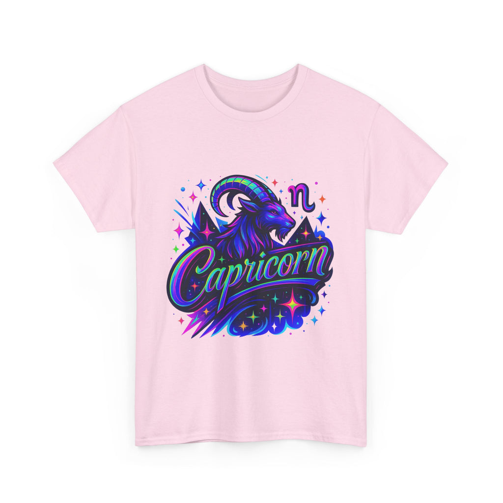 Neon Capricorn Zodiac Tee