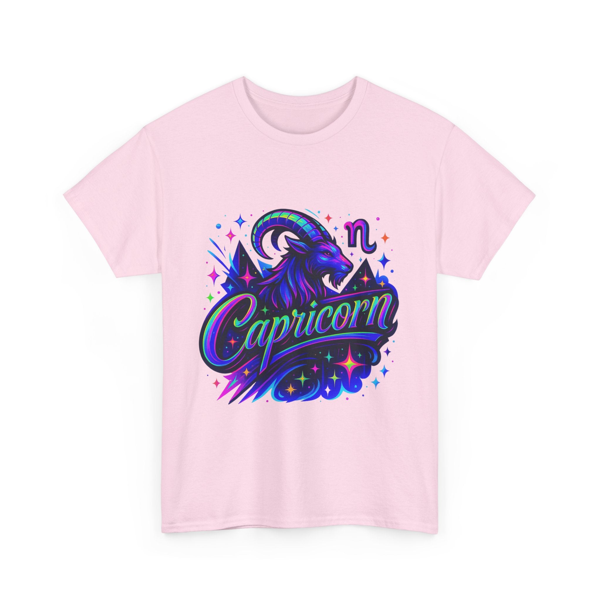 Neon Capricorn Zodiac Tee