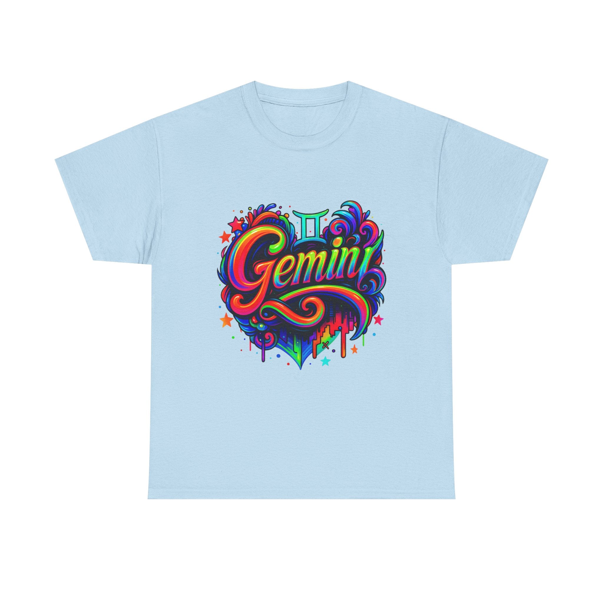 Neon Gemini Zodiac Tee