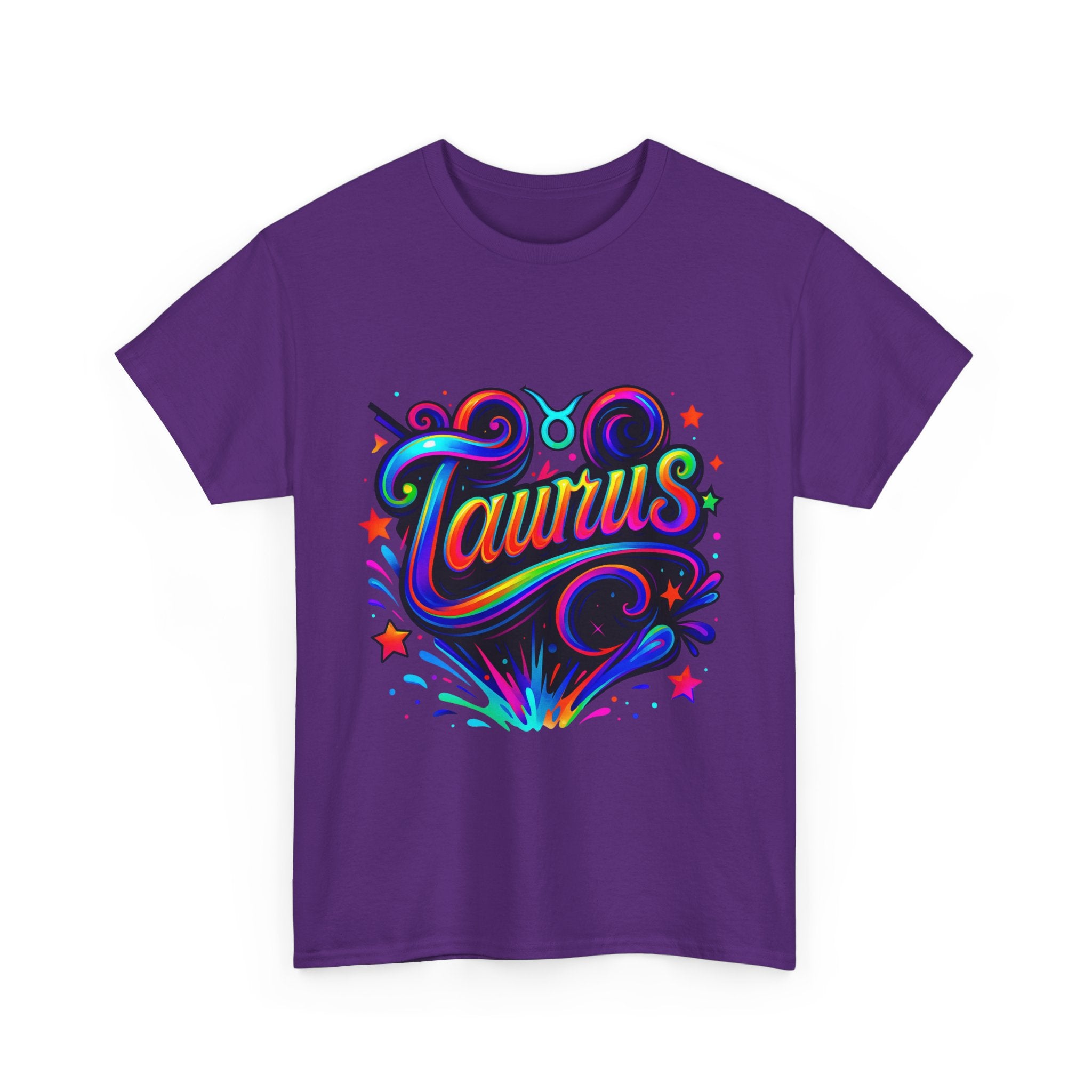 Neon Taurus Zodiac Tee