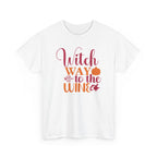 Witch Way To The Wine Halloween Tee