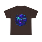 Neon Pisces Zodiac Tee