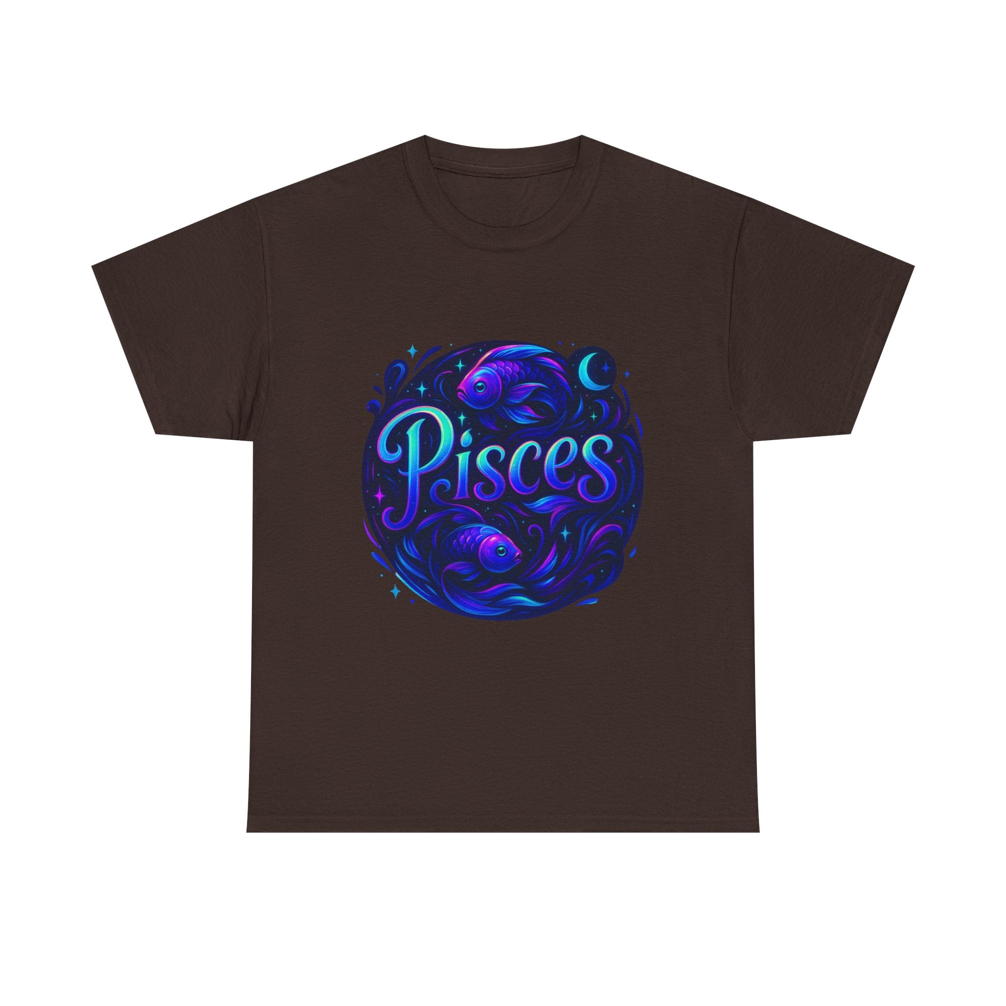 Neon Pisces Zodiac Tee
