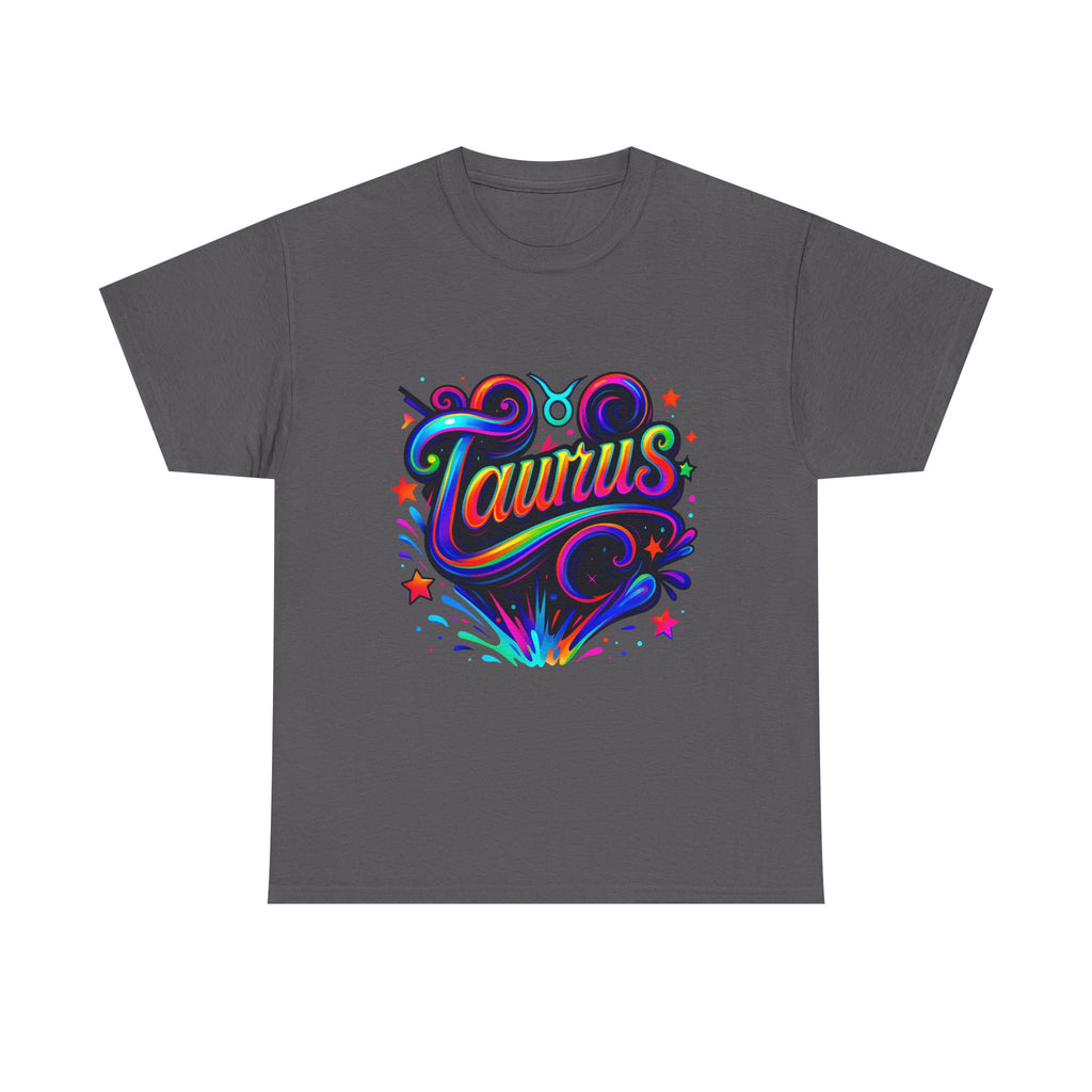 Neon Taurus Zodiac Tee