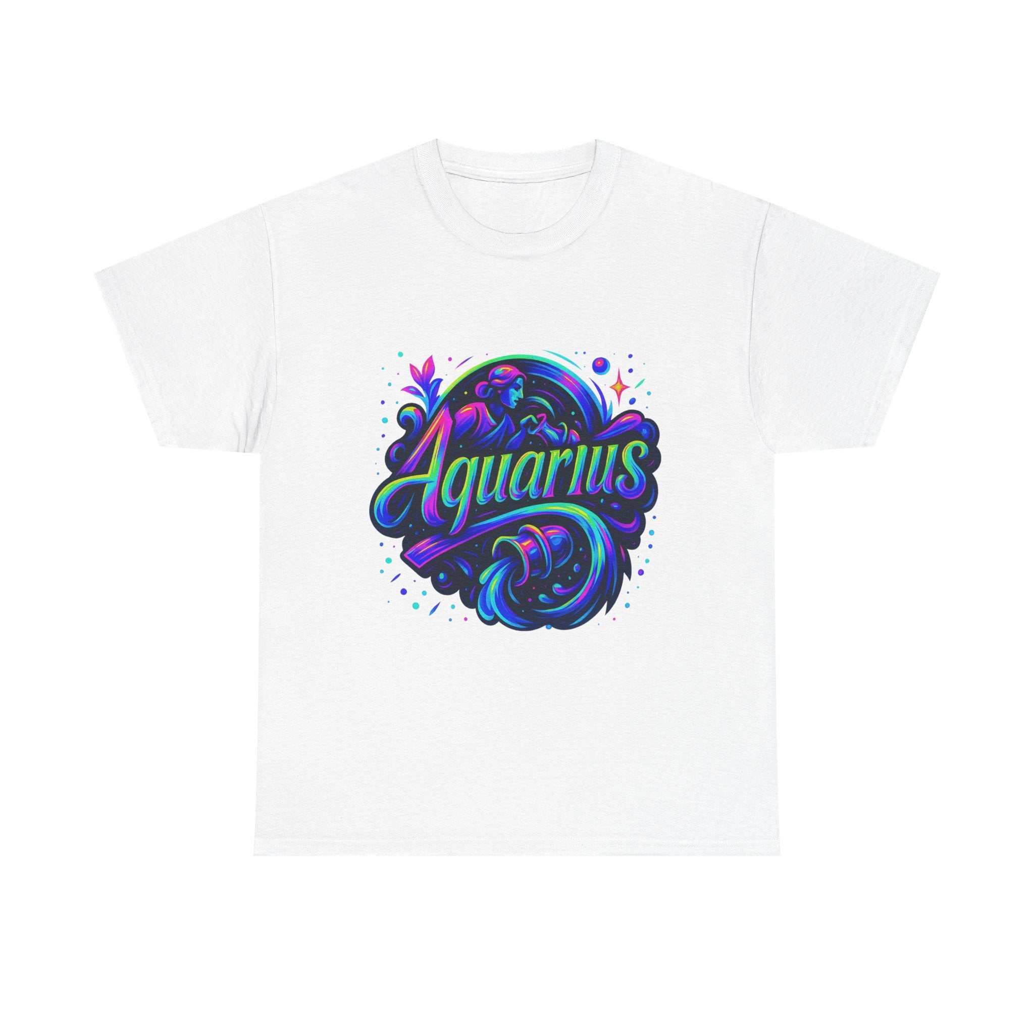 Neon Aquarius Zodiac Tee