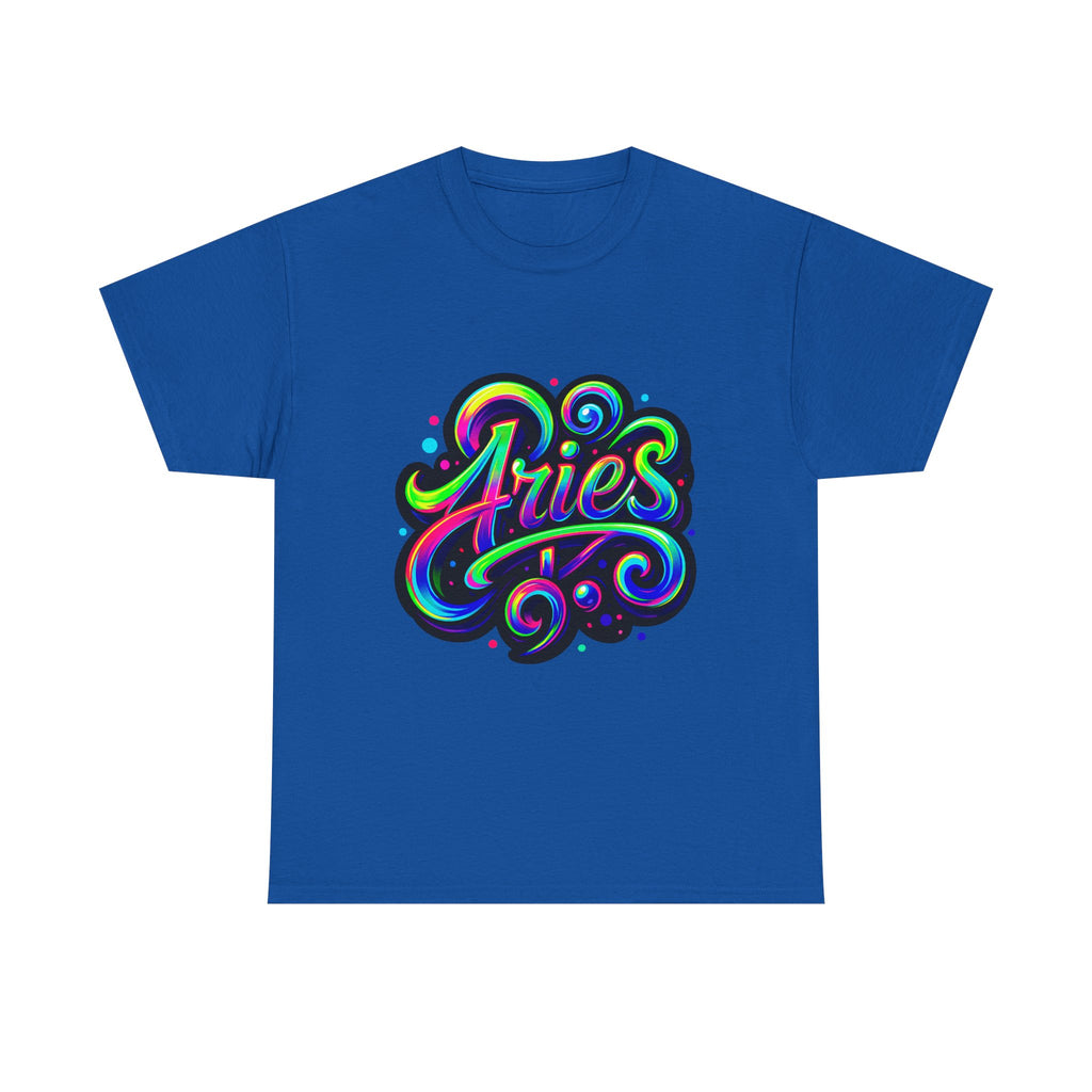 Neon Aries Zodiac Tee