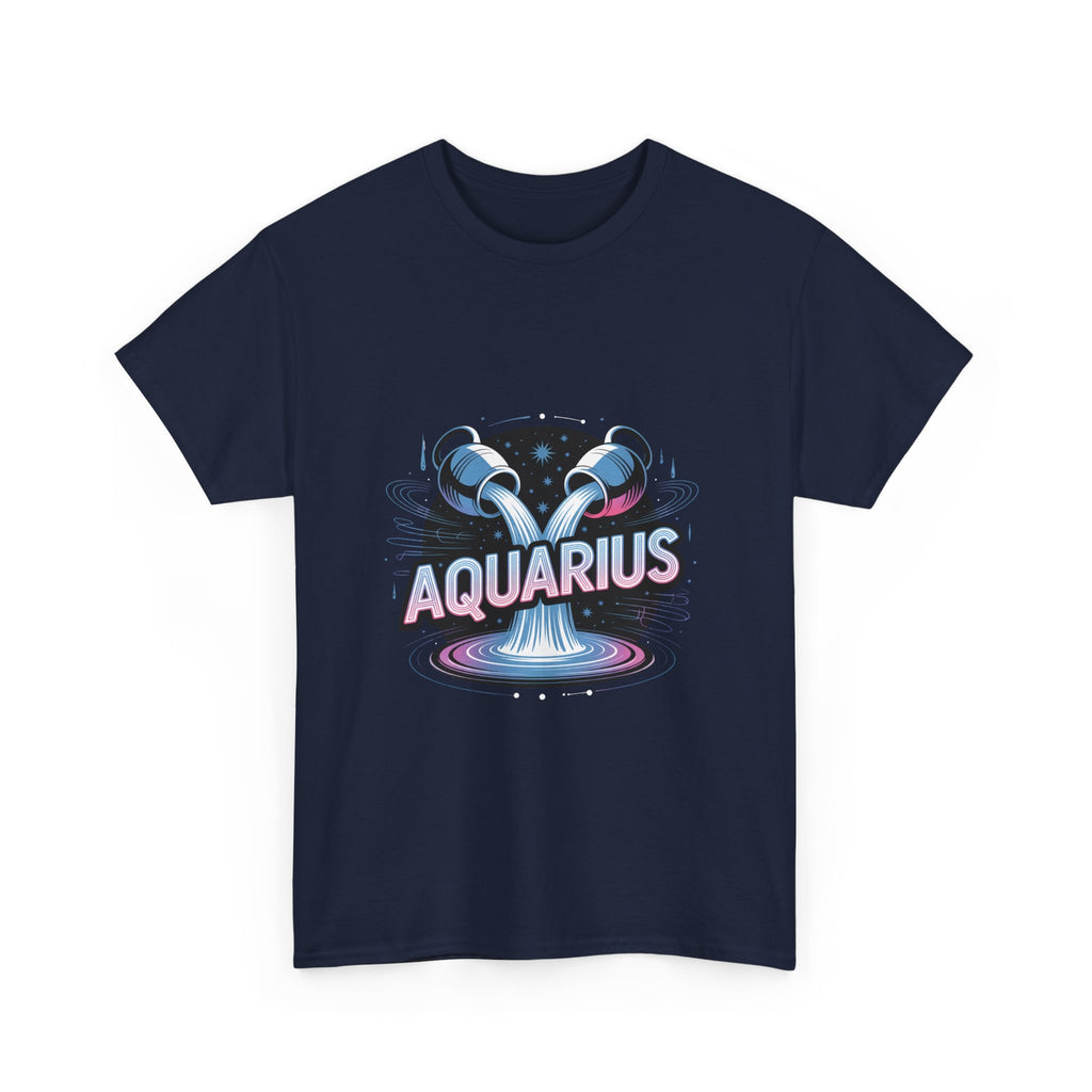 Neon Aquarius Zodiac Tee