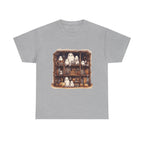 Cute Ghost Reading Books Halloween Librarian Book Long Sleeve T-Shirt