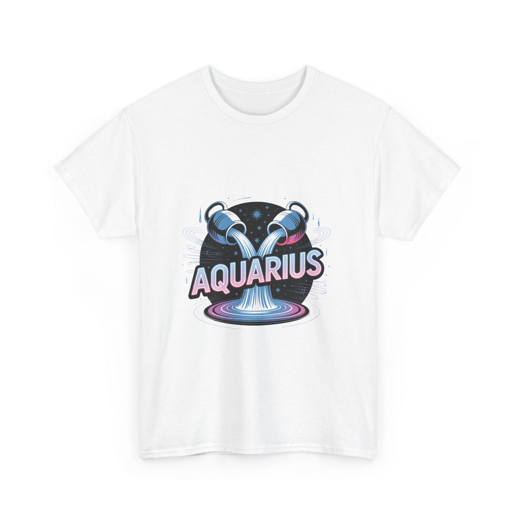 Neon Aquarius Zodiac Tee