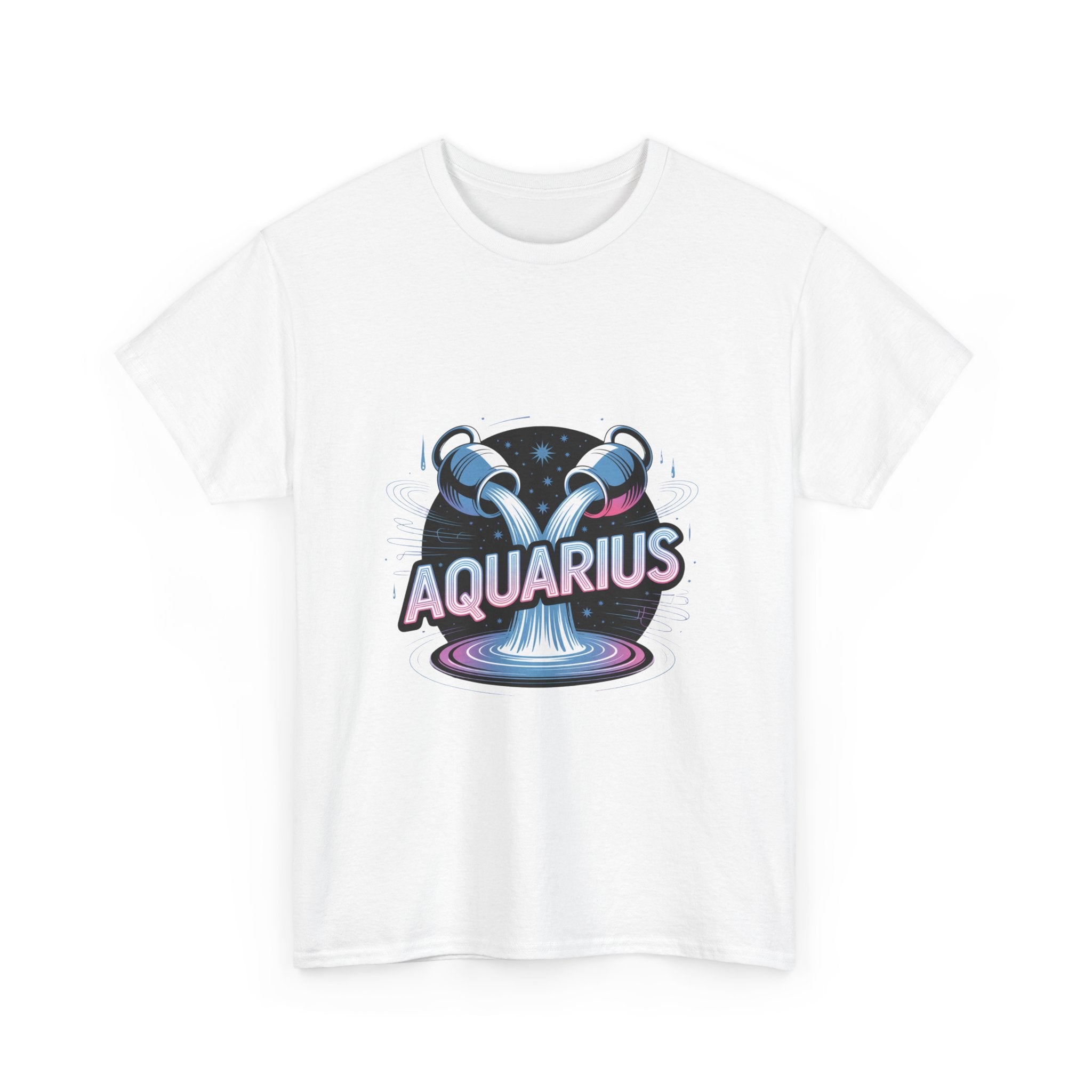 Neon Aquarius Zodiac Tee