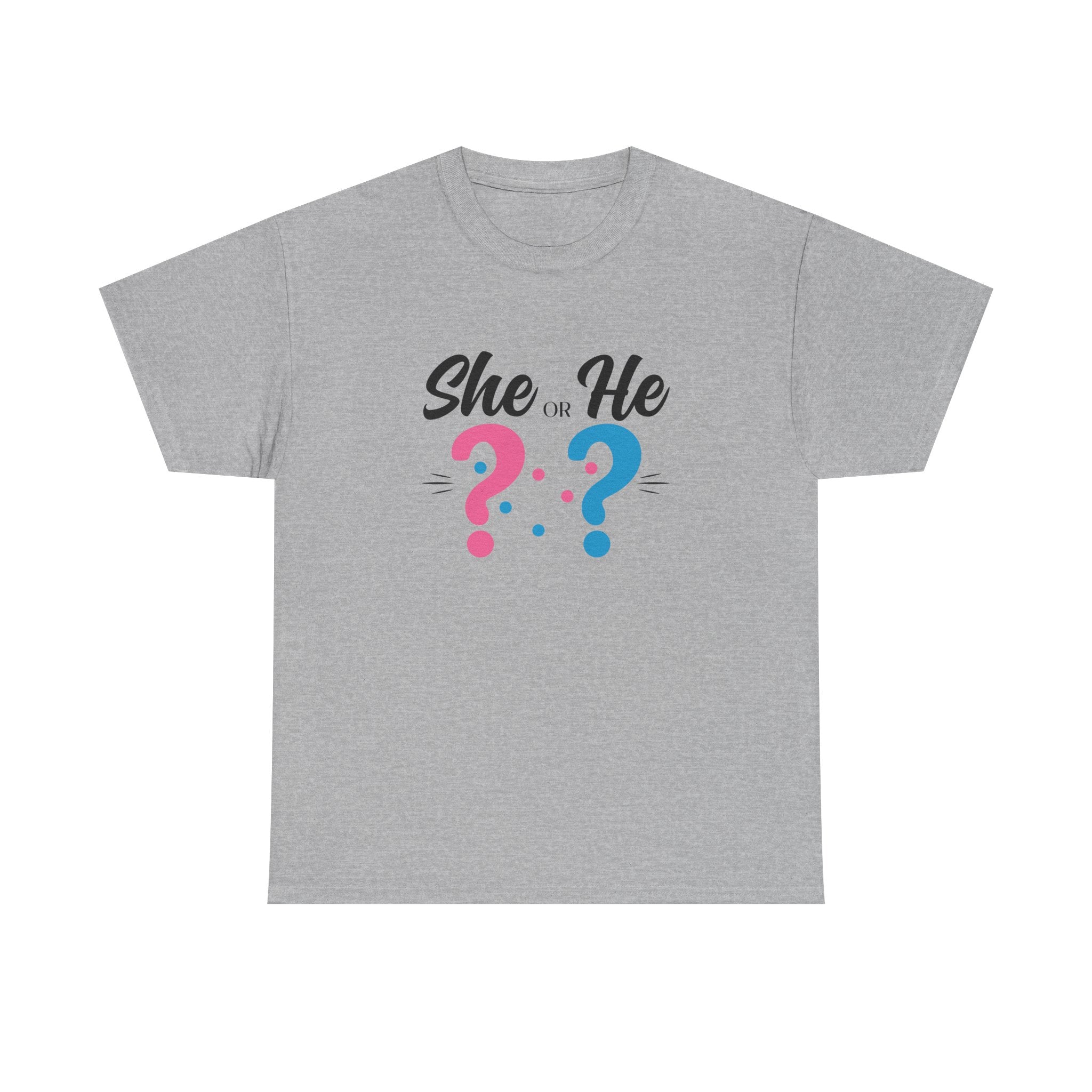 She Or He Gender Reveal Tee