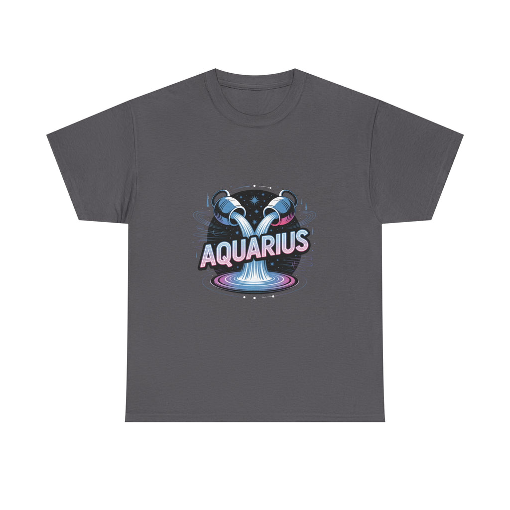 Neon Aquarius Zodiac Tee