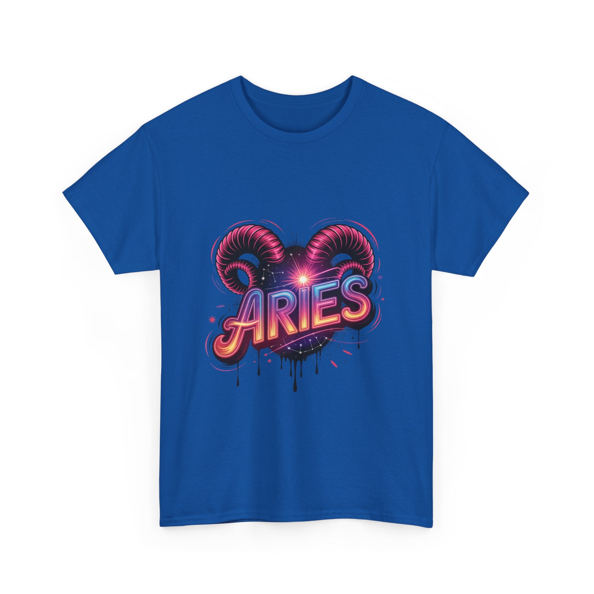 Neon Aries Zodiac Tee