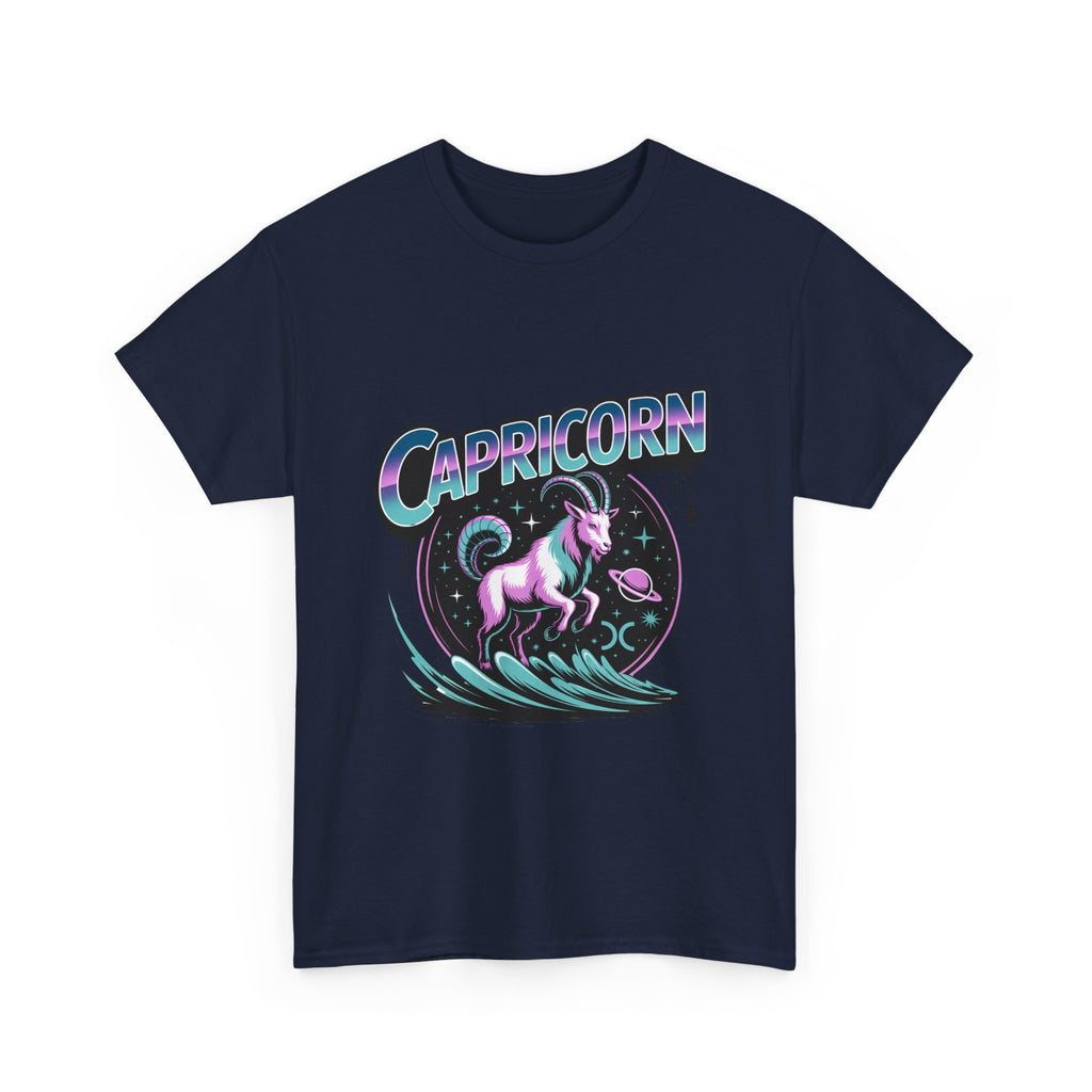 Neon Capricorn Zodiac Tee